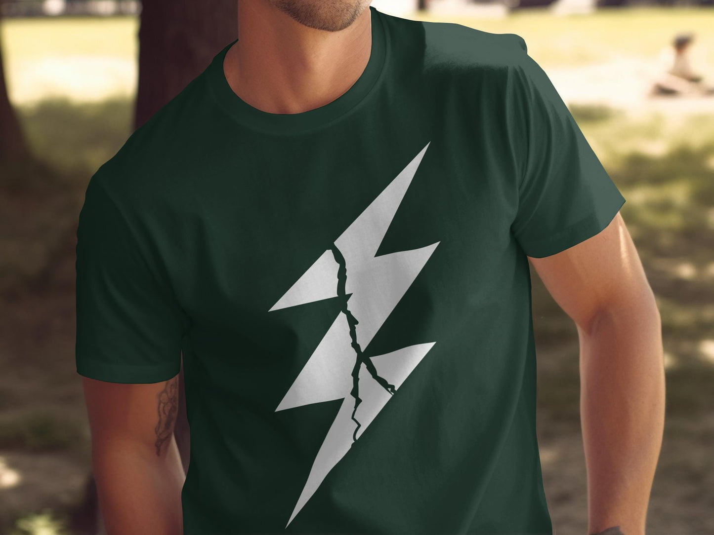 Lightning Bolt Graphic Tee, Unisex Fashion Shirt