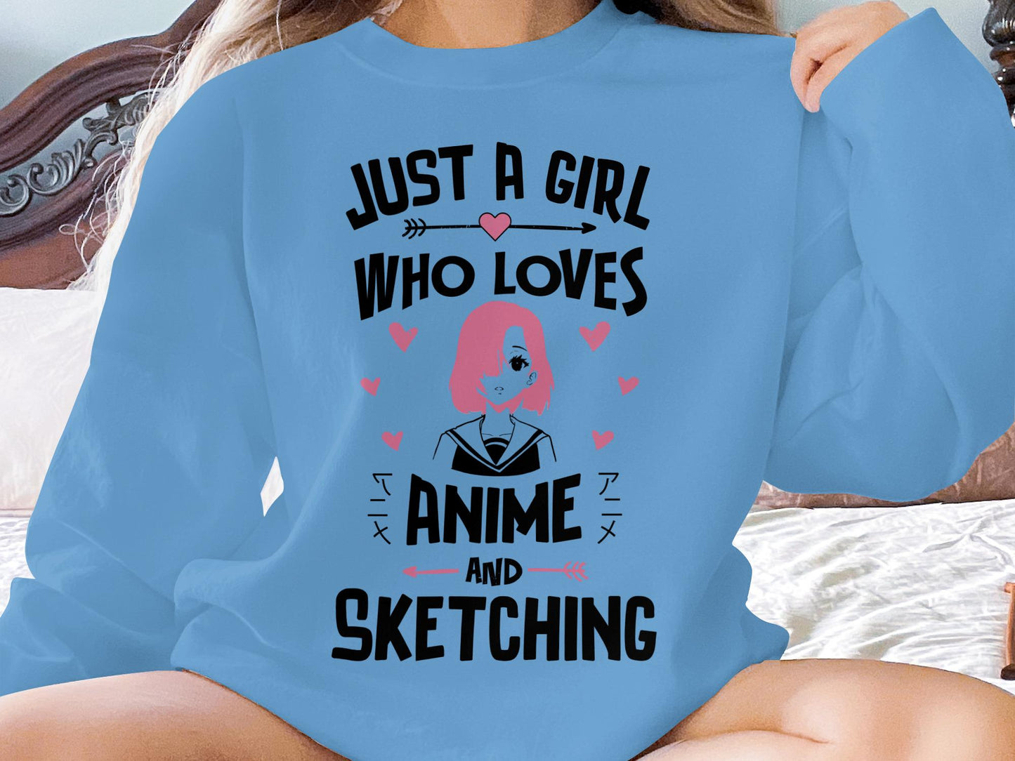 Anime Girl Sketching T-Shirt, Manga Art Tee, Anime Fan Gift