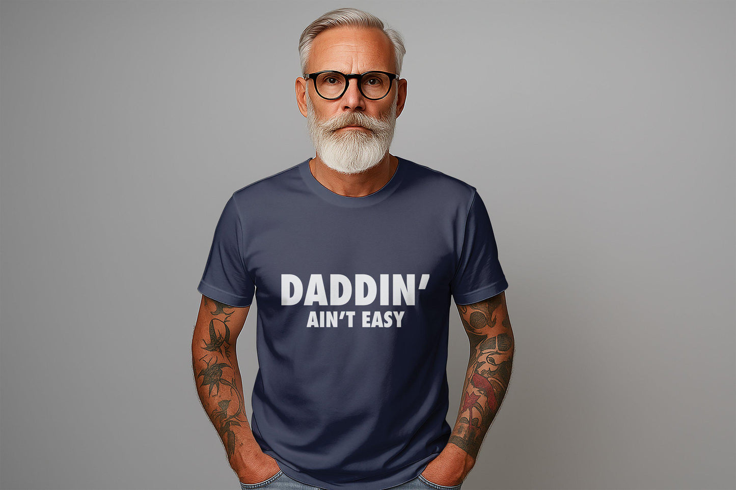 Daddin Aint Easy T Shirts, Fatherhood T Shirts, New Dad Shirts, Dad To Be Shirts, Funny Dad T Shirts, Gift For Dad, Daddy Tees, Dad Life