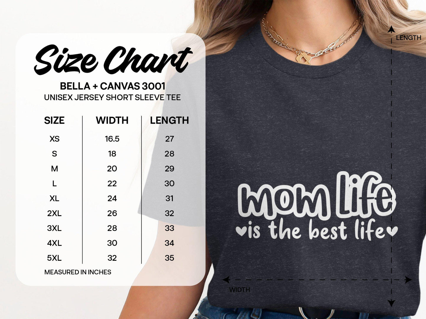 Mom Life T Shirts, Is the Best Life Tees, Gift for Mom, Mother's Day, Cute Mom T Shirts, Mothers Day Tees