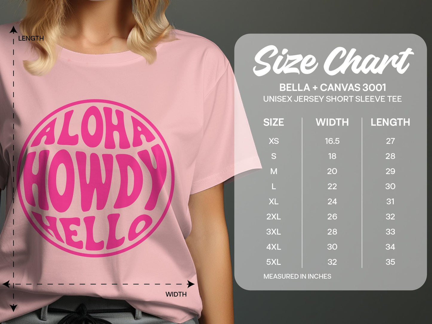 Aloha Howdy Hello T-Shirt, Retro Pink Graphic Tee