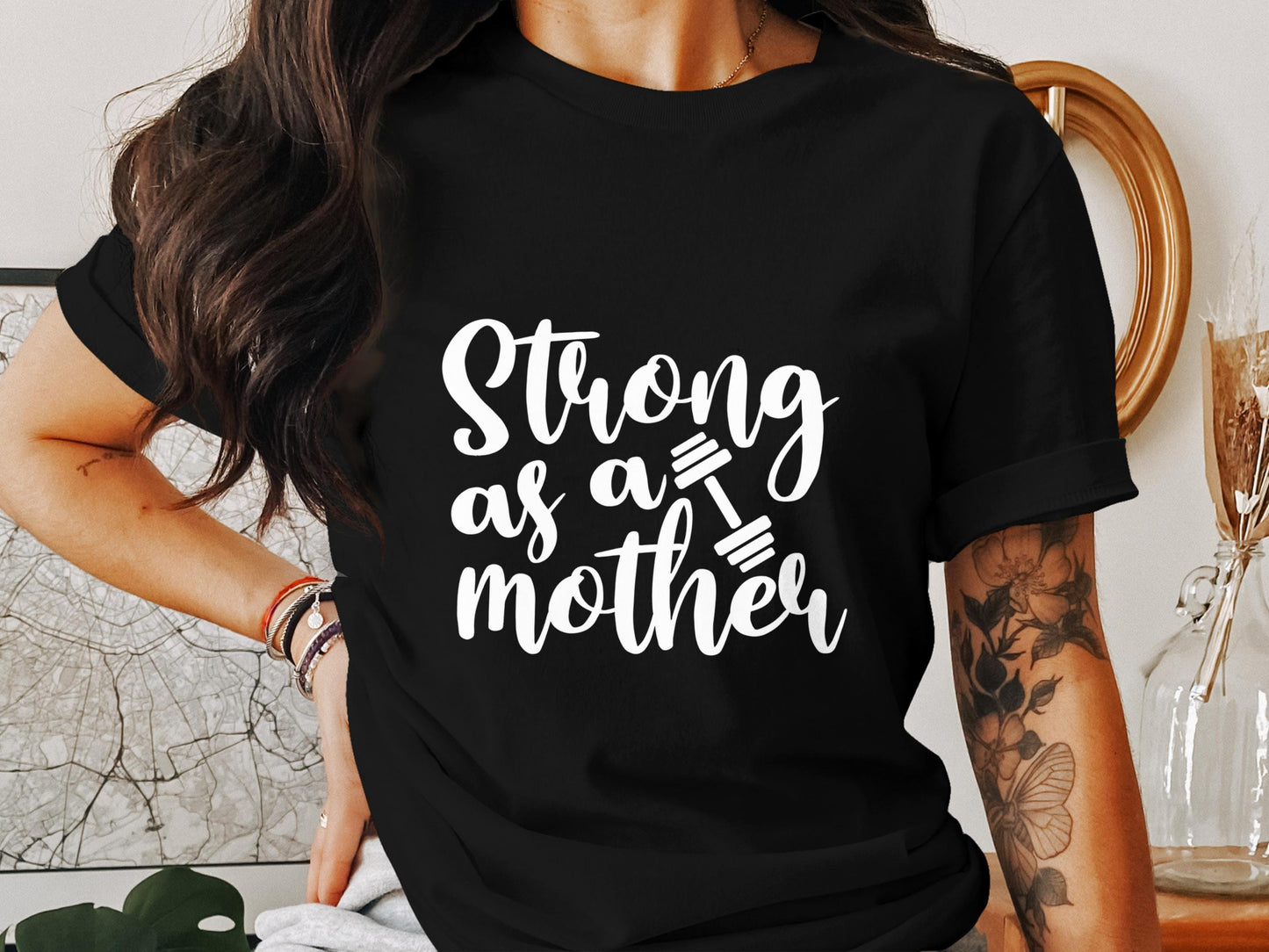 Strong as a Mother T-Shirt: Workout Mom Tee, Fitness Apparel