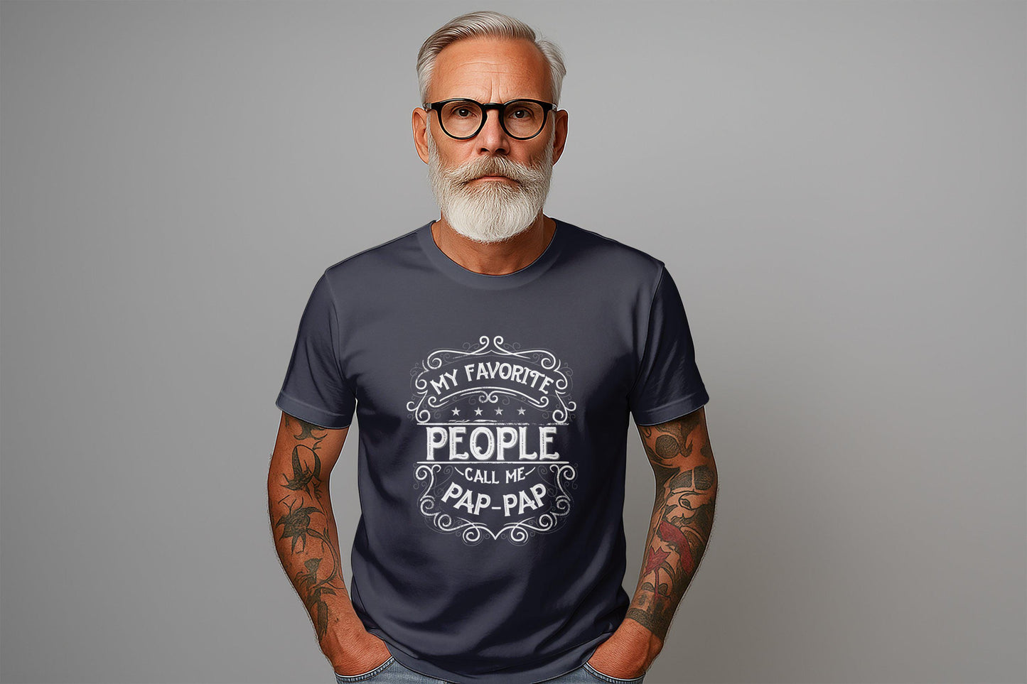 My Favorite People Call Me Pap Pap T-Shirts, Gift for Dad, Fathers Day Apparel, Grandfather T-Shirt, Papa Tee, PapPap Shirt
