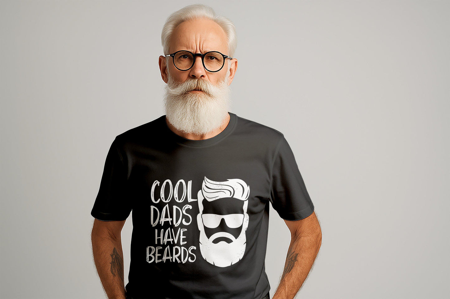 Gift for Dad, Cool Dads Have Beards T-Shirts, Father's Day Gifts, Dad Birthday Gift, Best Dad Ever, Beard Lover Gifts, Funny Gifts for Dad