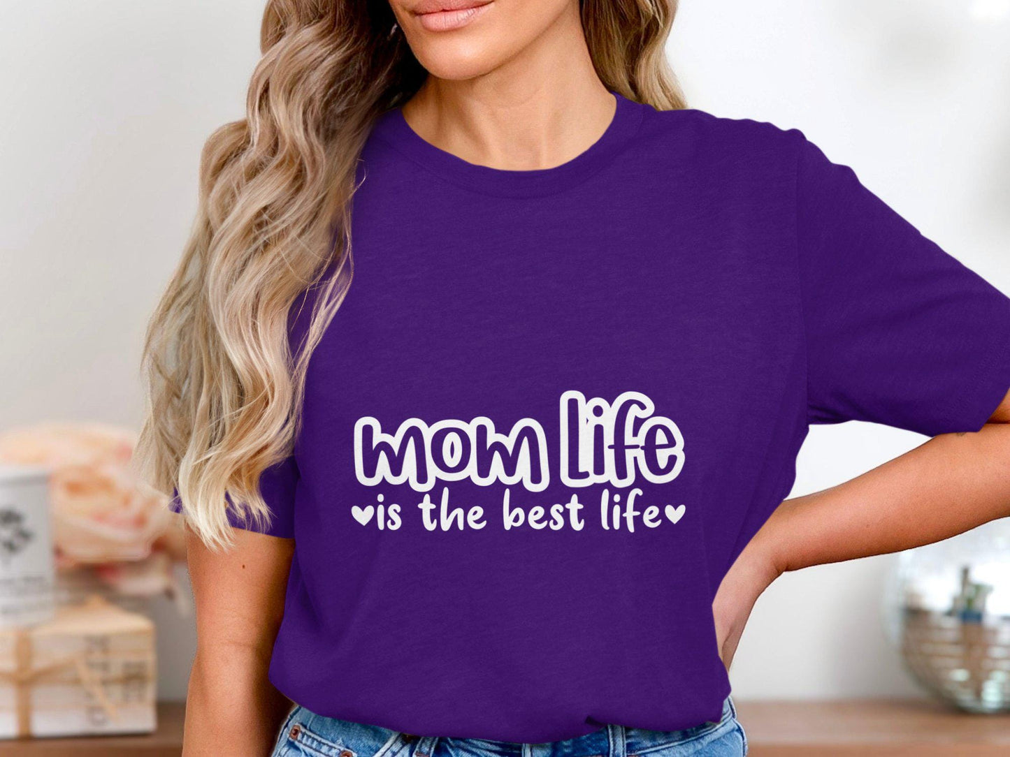 Mom Life T Shirts, Is the Best Life Tees, Gift for Mom, Mother's Day, Cute Mom T Shirts, Mothers Day Tees