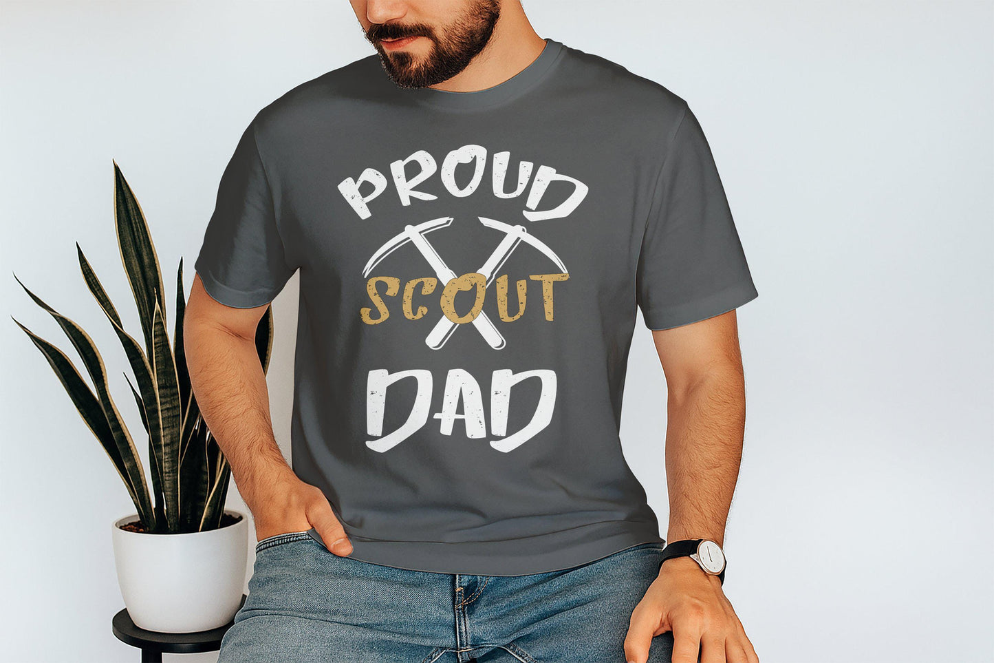 Proud Scout Dad T-Shirts, Father's Day Gift, Dad Shirts, Camping T-Shirt, Gift for Dad, Outdoors Dad, Scouting Dad, Father Shirt