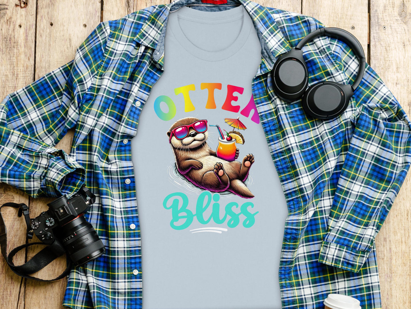 Otter Bliss Graphic T-Shirt: Fun Summer Vibes Tee