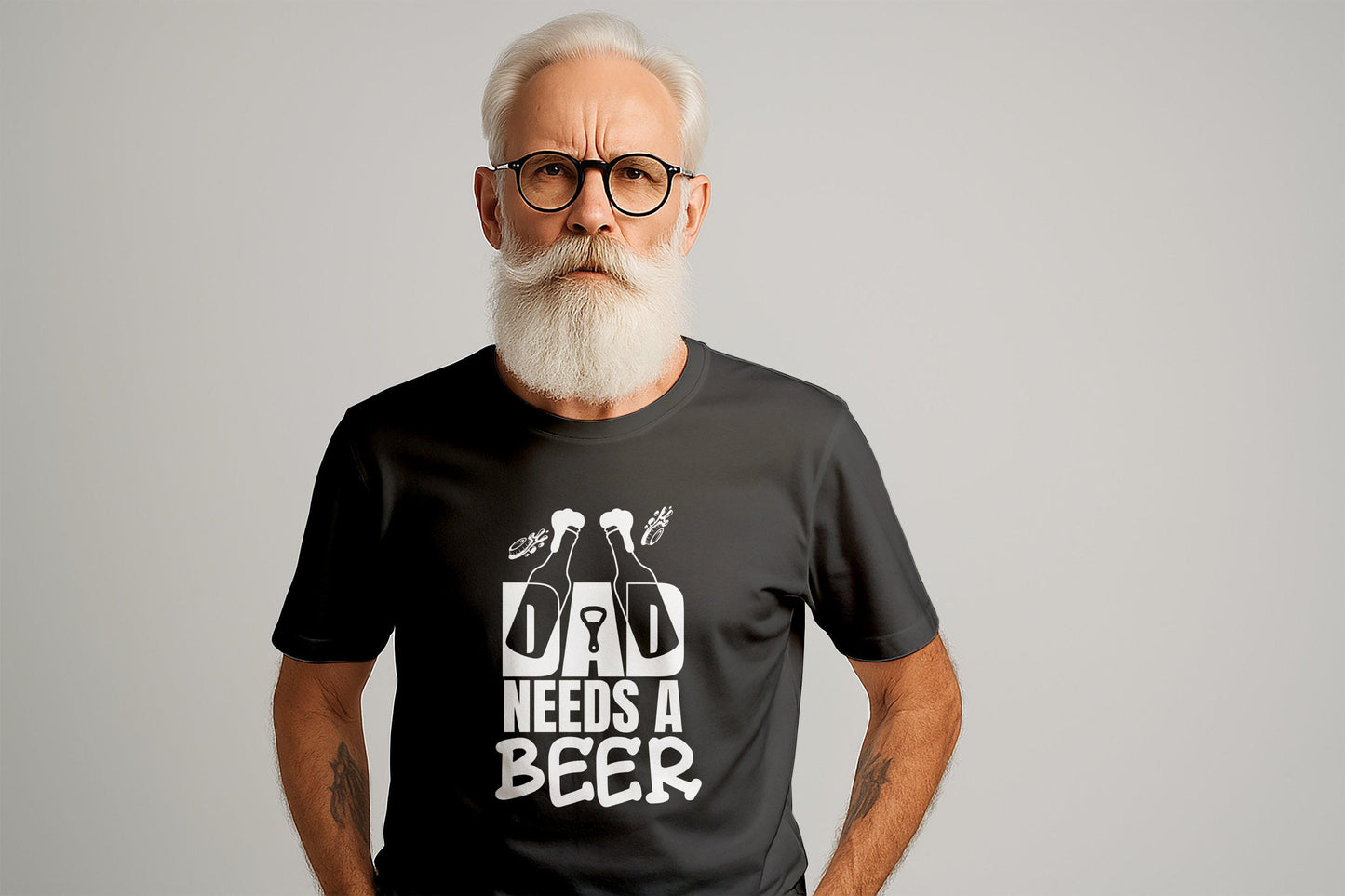 Dad Needs A Beer T-Shirts, Fathers Day Gift, Funny Dad Shirt, Beer Lover Tees, Gift For Dad, Dad Birthday Gift, Beer T-Shirts