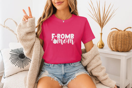 F Bomb Mom T-Shirts, Funny Mom Shirt, Mother's Day Gift, Gift for Mom, Humor T Shirts, Cool Mom Tees, Trendy T Shirts, Graphic T Shirts