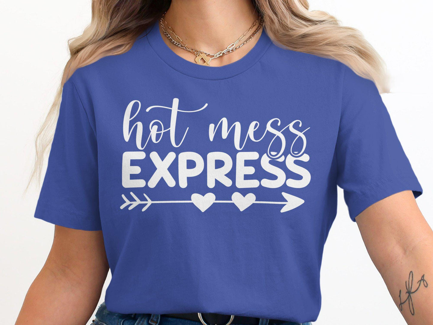 Hot Mess Express T-Shirt: Funny Mom Life Tee