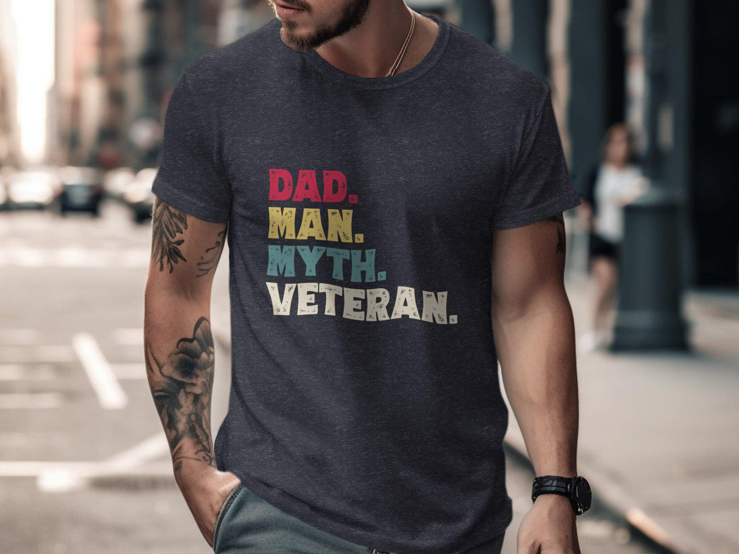 Dad Man Myth Veteran TShirts, Fathers Day Gift Ideas, Retro Dad TShirt, Best Papa Tee, Gift For Grandpa, Gifts For Dad From Daughter