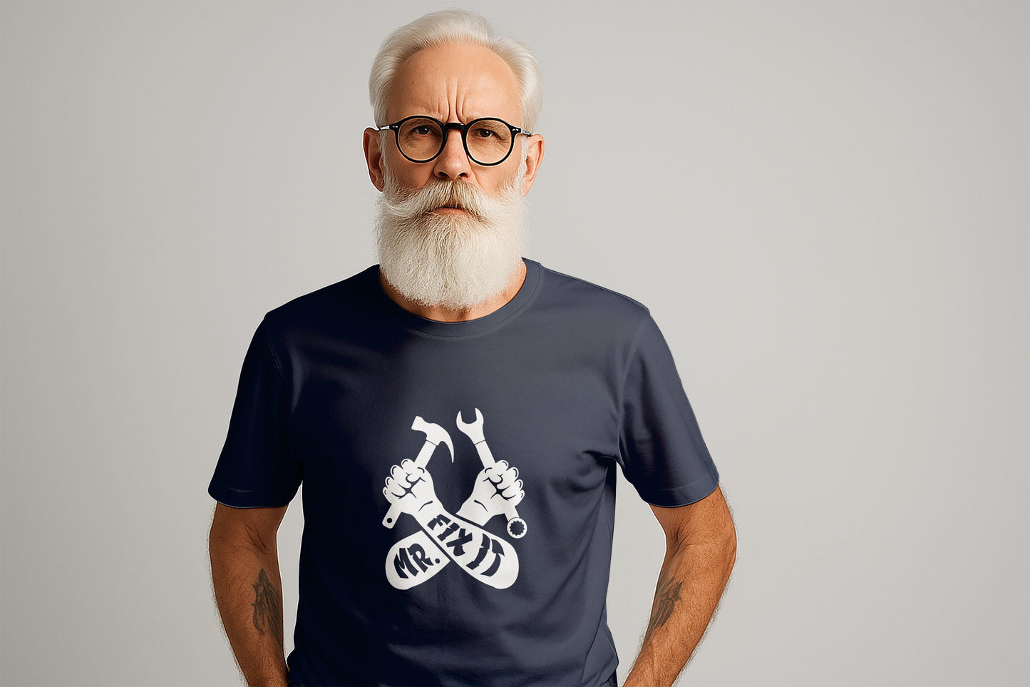 Mr. Fix It T-Shirt: Handyman Hammer Wrench Graphic Tee