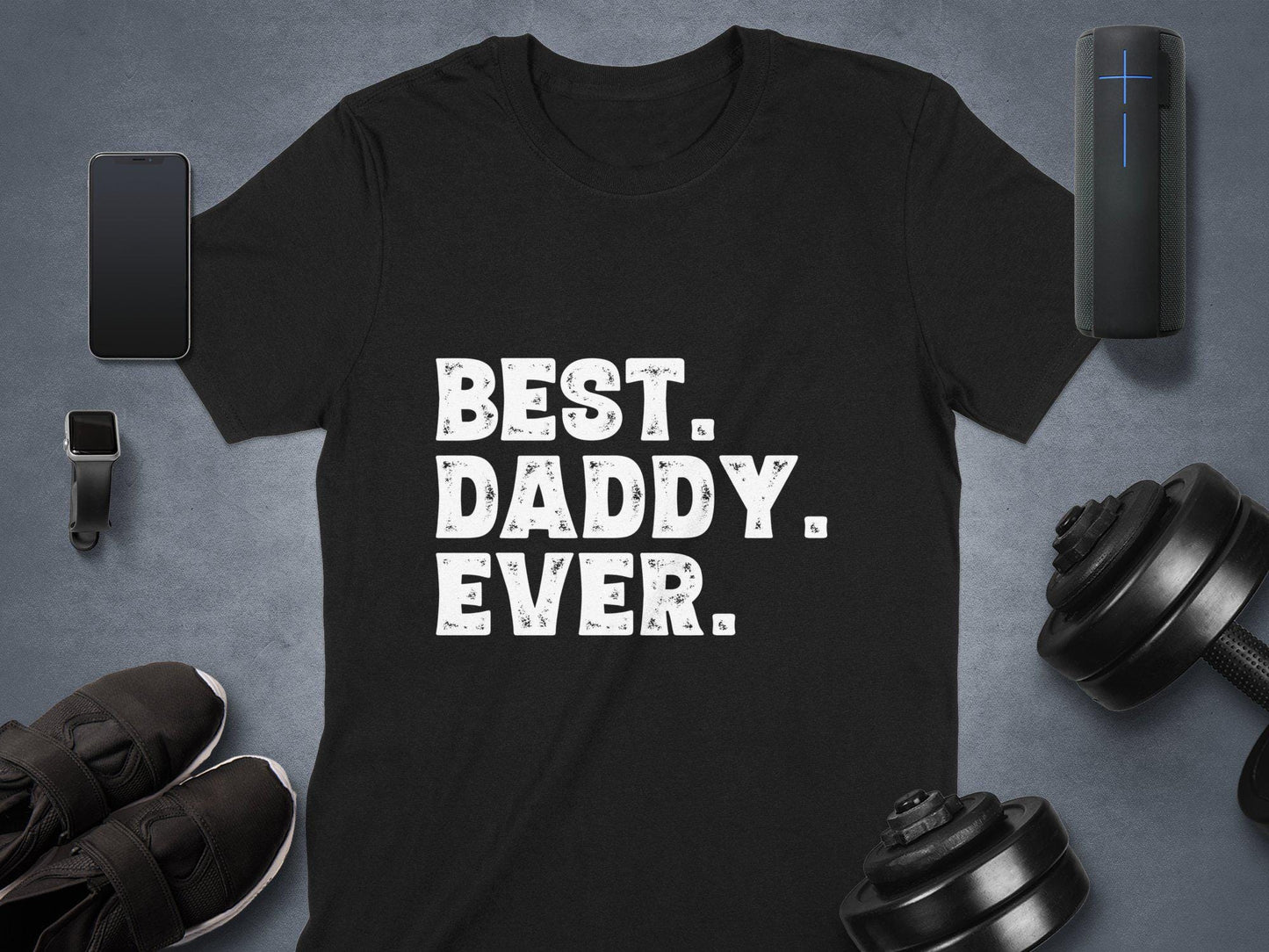 Gift for Dad Best Daddy Ever T-Shirt - Dad Gifts for Birthday from Daughter and Son