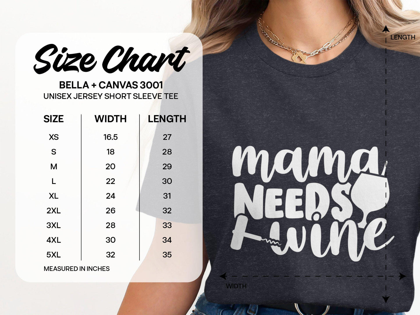 Mama Needs Wine T-Shirt: Funny Mom Graphic Tee