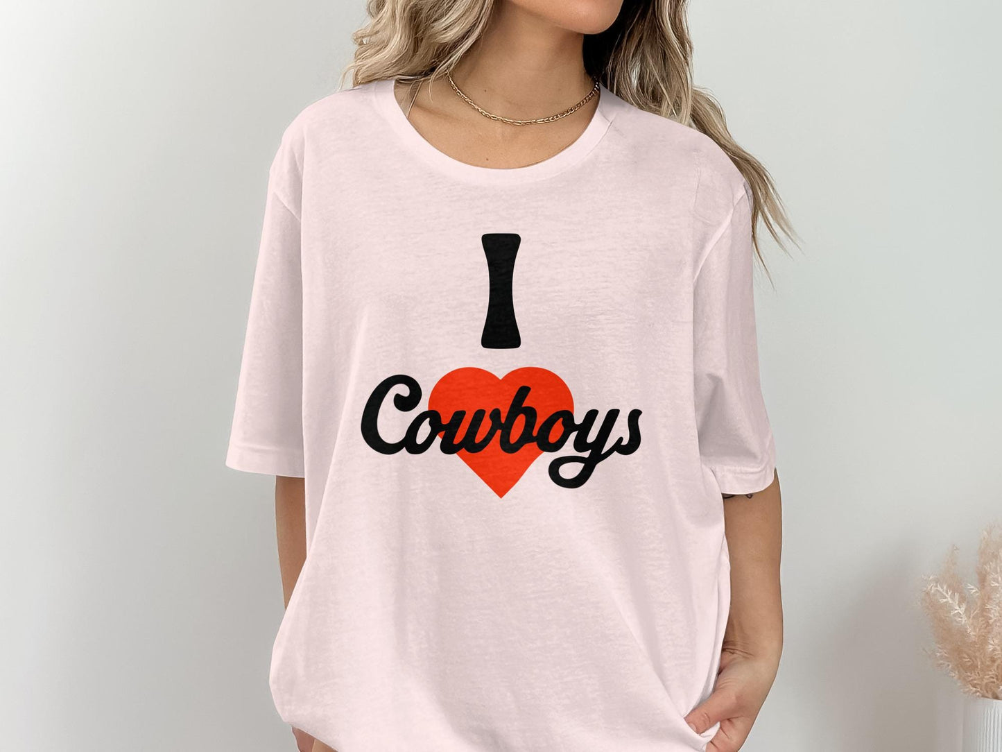 I Love Cowboys T-Shirt, Football Fan Tee