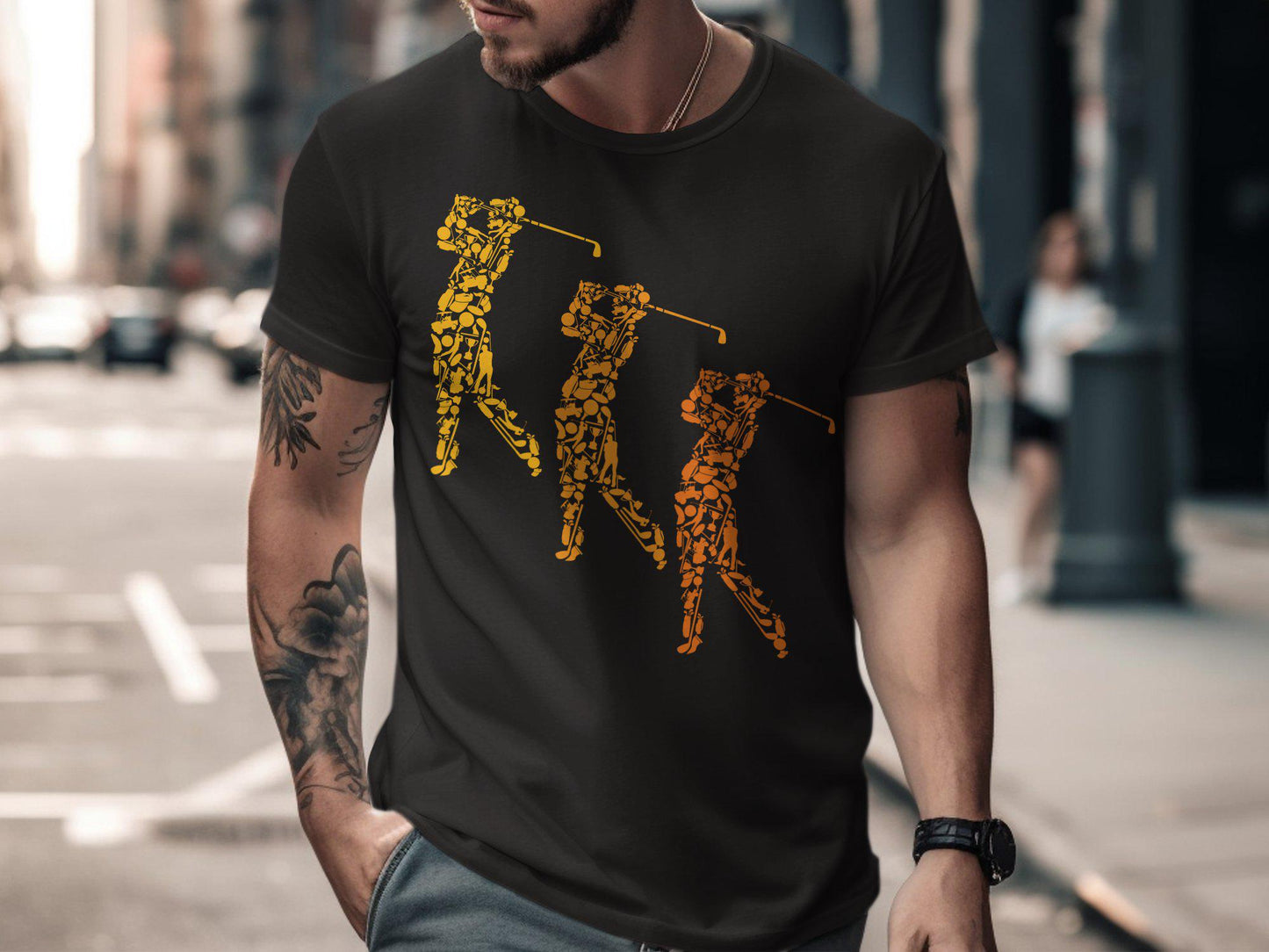 Golf T-Shirts, Golfer Gift for Dad, Cool Golfing Tee, Father's Day T-Shirts, Golf Lover T Shirt, Golf Player, Sport TShirt