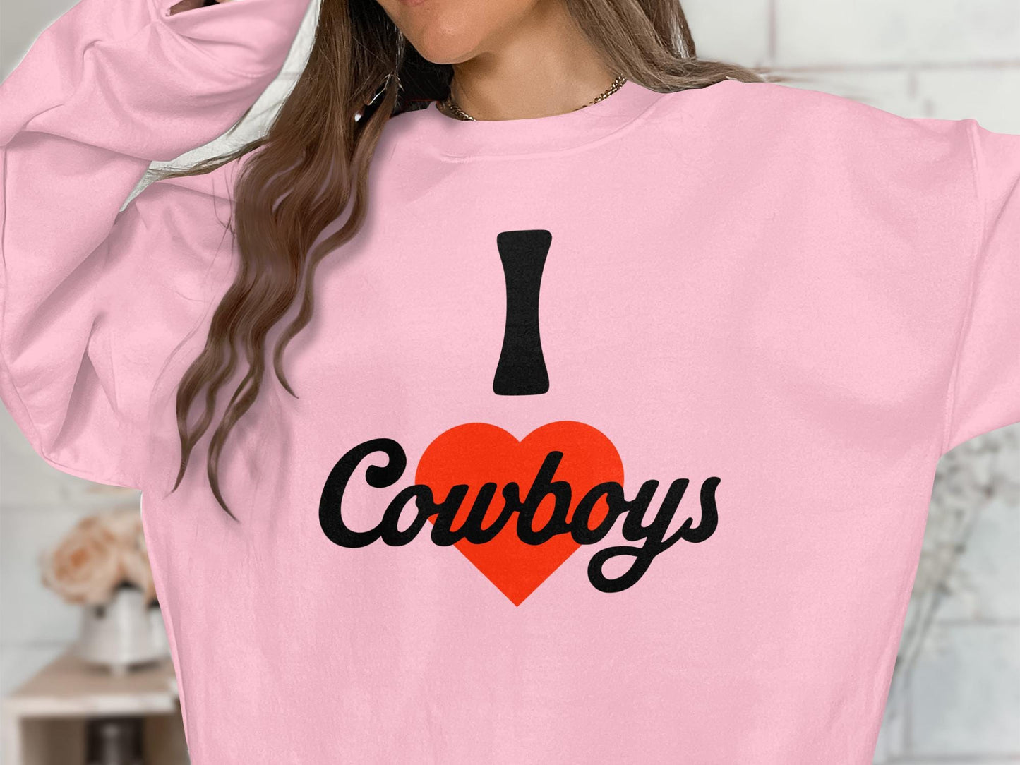 I Love Cowboys T-Shirt, Football Fan Tee