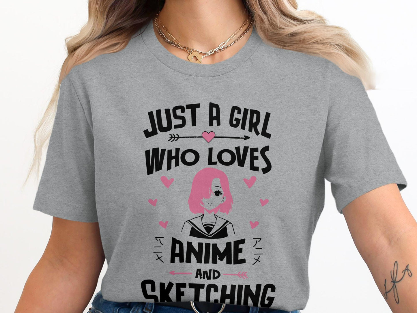 Anime Girl Sketching T-Shirt, Manga Art Tee, Anime Fan Gift