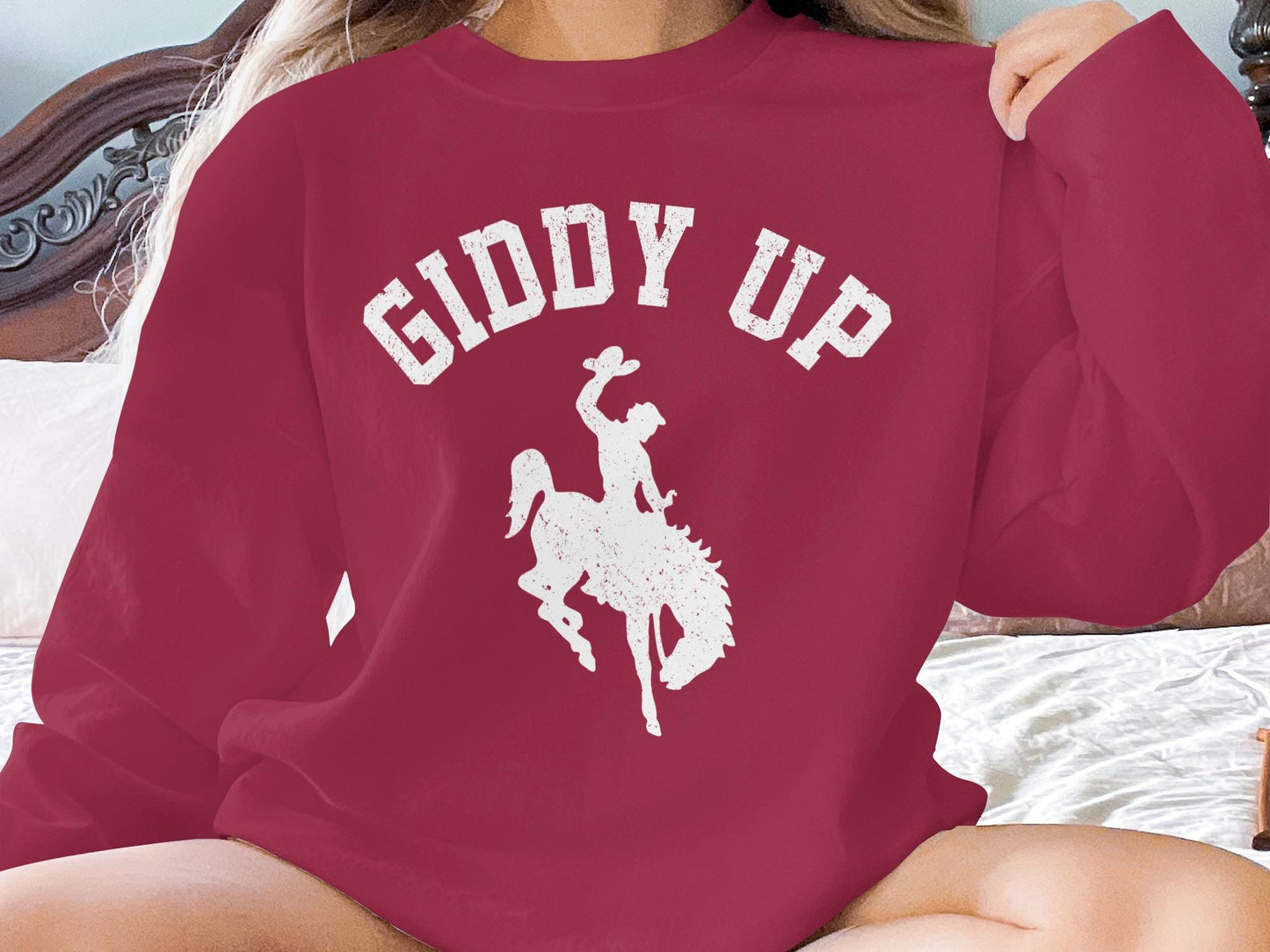 Giddy Up Cowboy T-Shirt, Bucking Bronco, Western Apparel