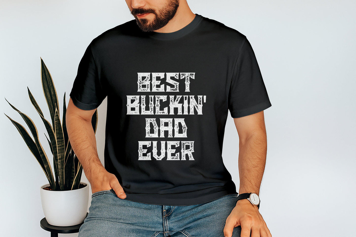 Gift for Dad, Best Buckin' Dad Ever T-Shirt, Dad Birthday Gift, Father's Day Gift, Funny Dad Shirt, Gifts for Dad, Awesome Dad, Bucking Dad