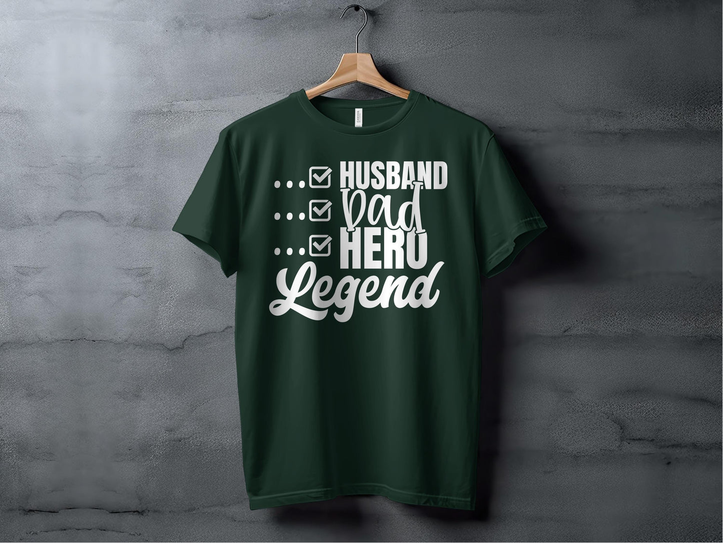 Husband Dad Hero Legend T-Shirts, Gift for Dad, Fathers Day Tee, Gift Ideas for Men, Husband T-Shirts, Dad T-Shirts, Hero T-Shirts