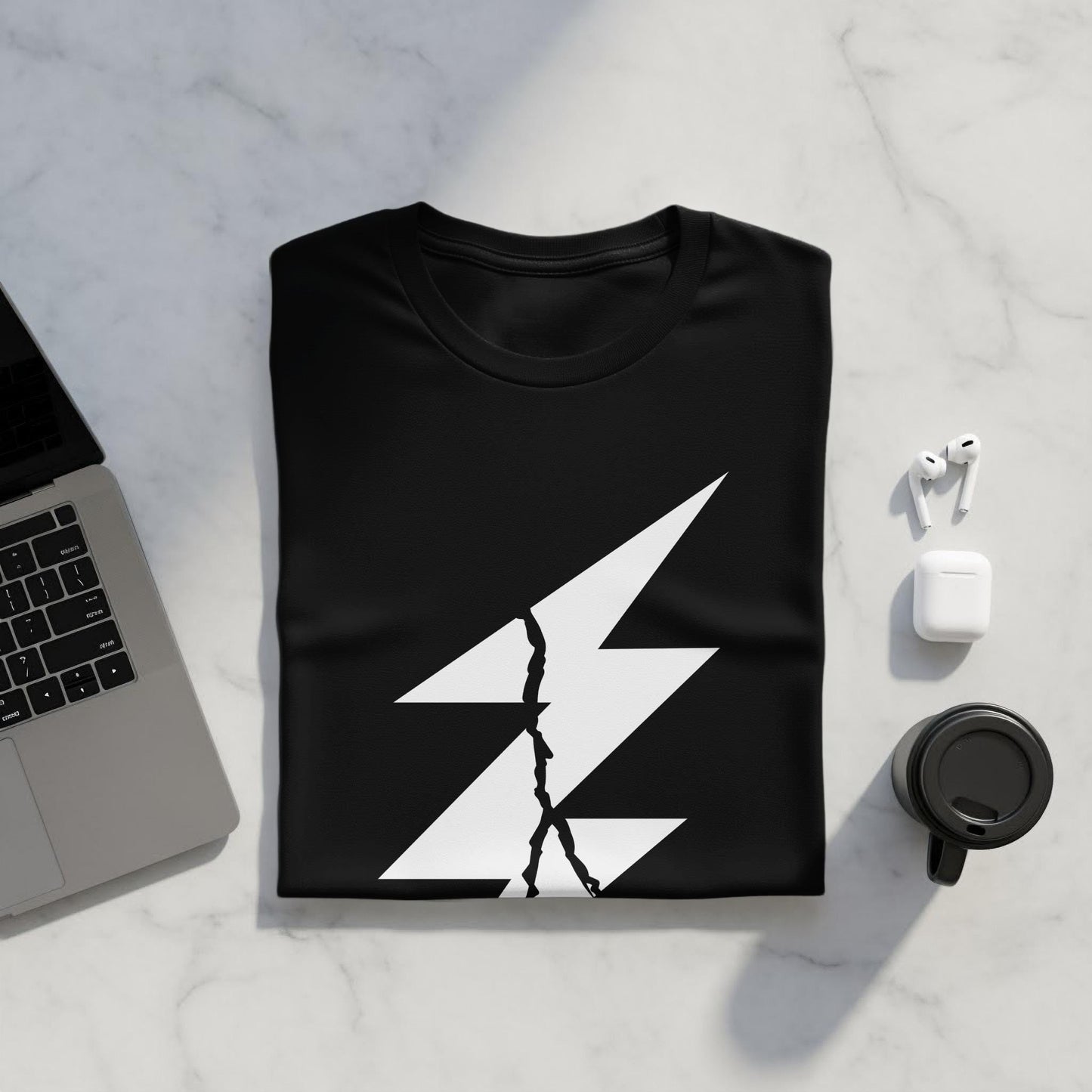 Lightning Bolt Graphic Tee, Unisex Fashion Shirt