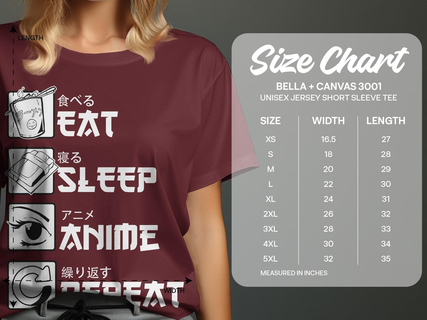 Eat Sleep Anime Repeat T-Shirt, Otaku Graphic Tee