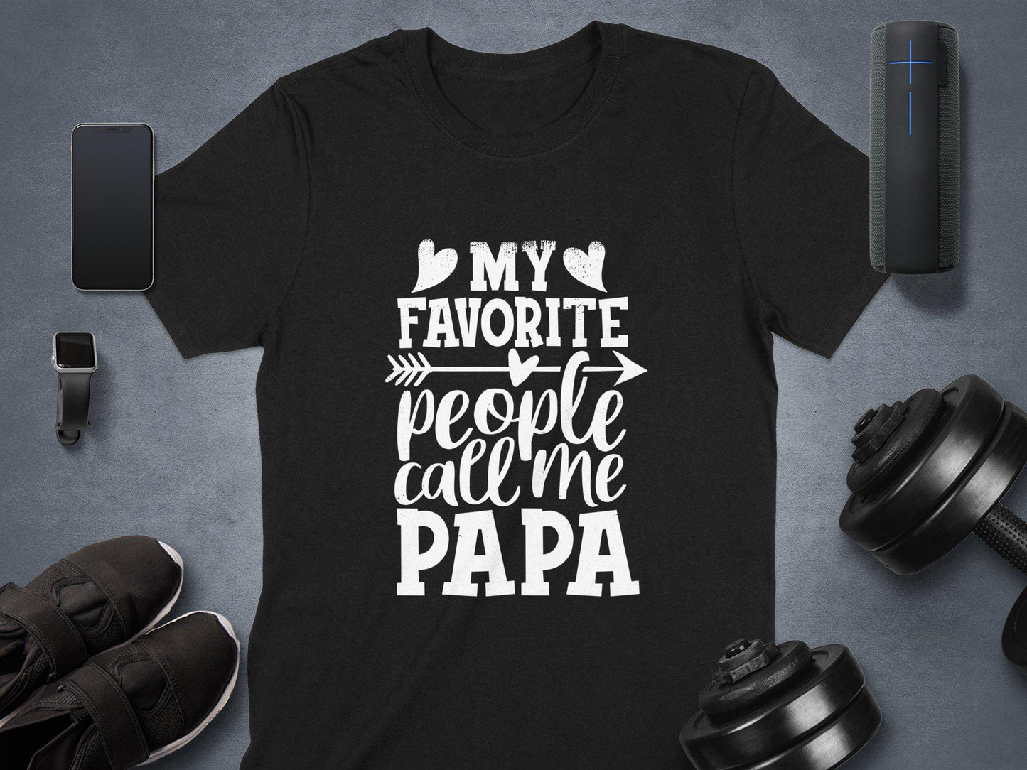 My Favorite People Call Me Papa T-Shirts, Gift for Dad, Fathers Day, Papa Shirt, Dad T-Shirts, Mens Tee