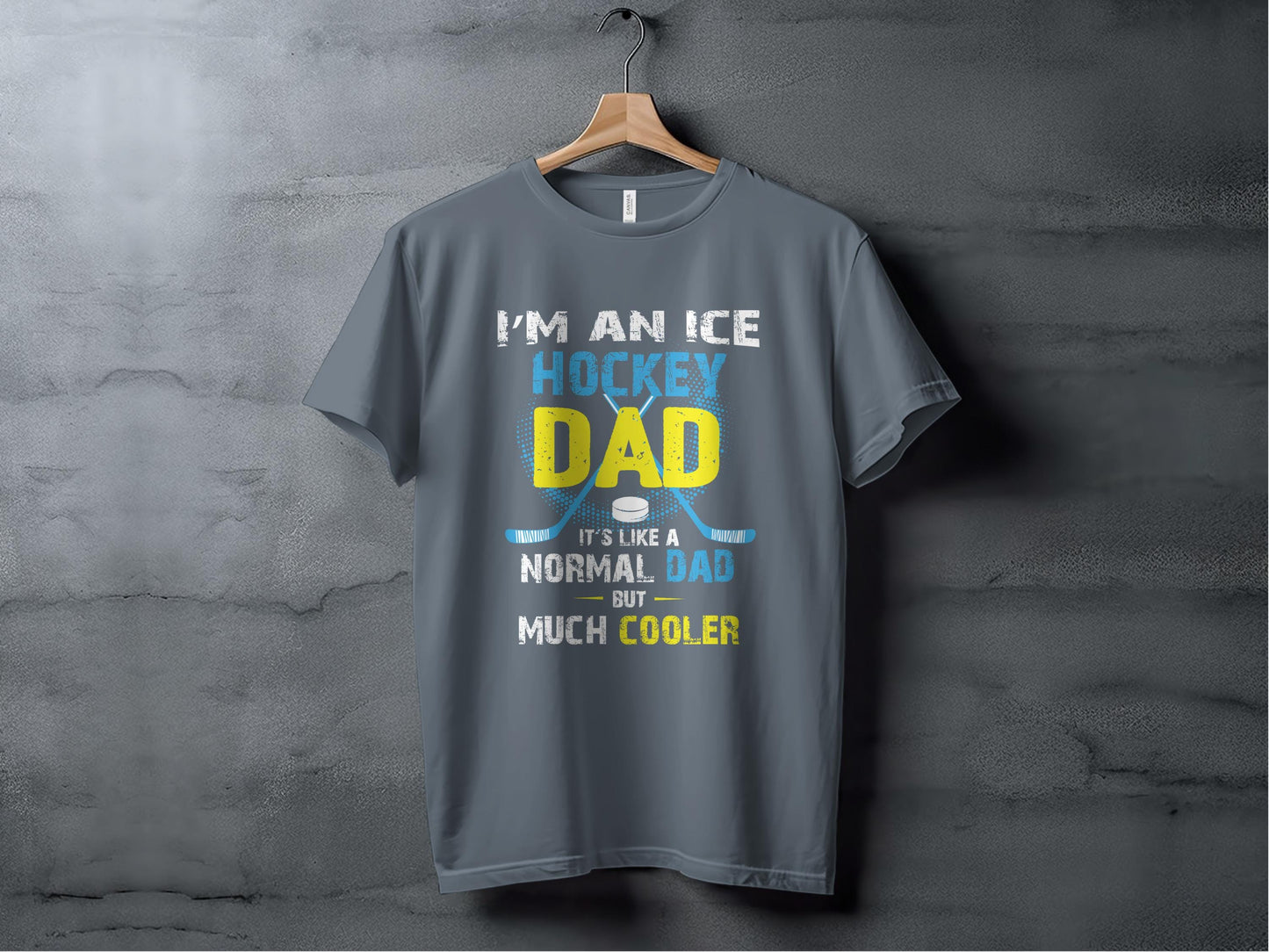 Hockey Dad T-Shirts, Cool Dad Gift, Funny Hockey Tee, Best Dad Ever Shirt, Sports Fan Apparel, Fathers Day