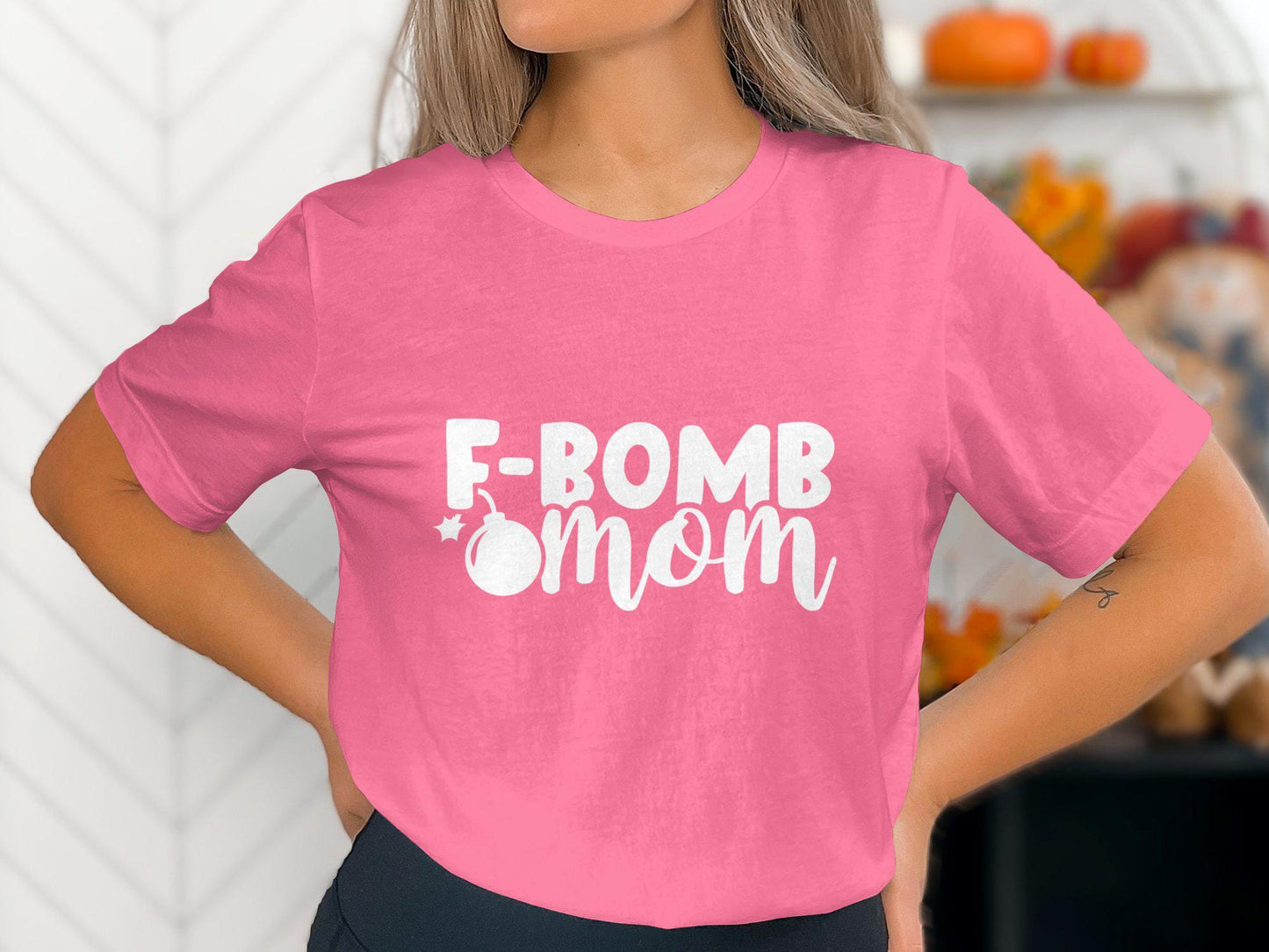 F Bomb Mom T-Shirts, Funny Mom Shirt, Mother's Day Gift, Gift for Mom, Humor T Shirts, Cool Mom Tees, Trendy T Shirts, Graphic T Shirts