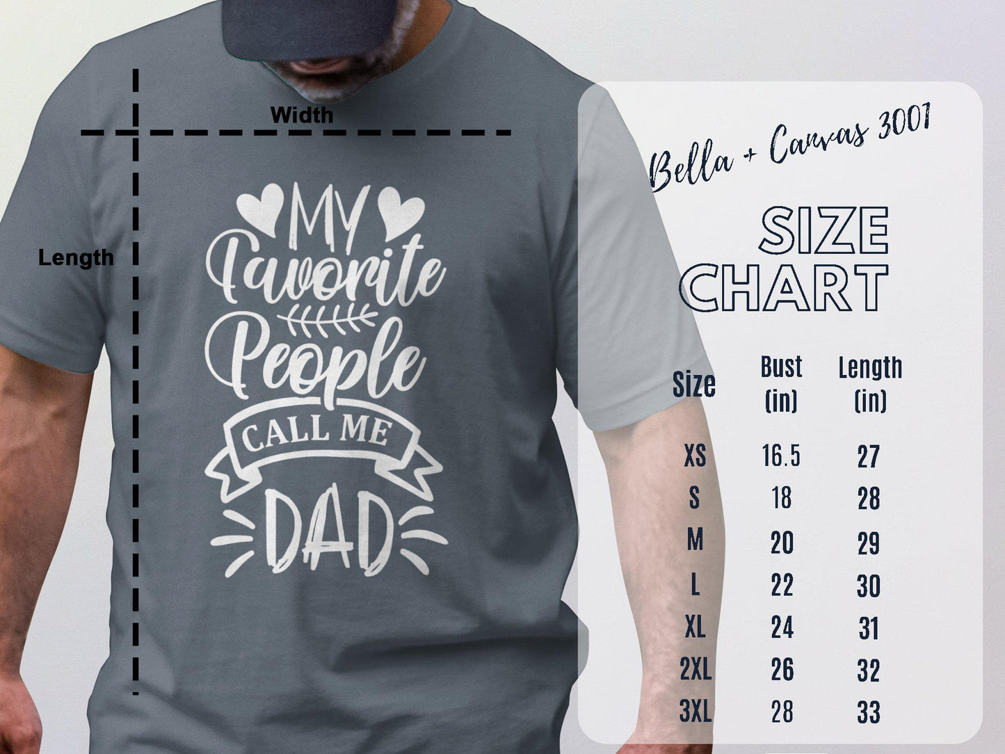 My Favorite People Call Me Dad T-Shirts, Gift for Dad, Fathers Day, Dad Appreciation, Family Love