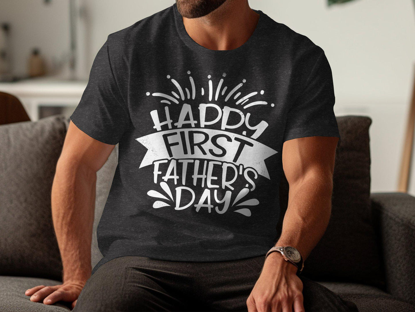 Happy First Father's Day T-Shirt: New Dad Gift