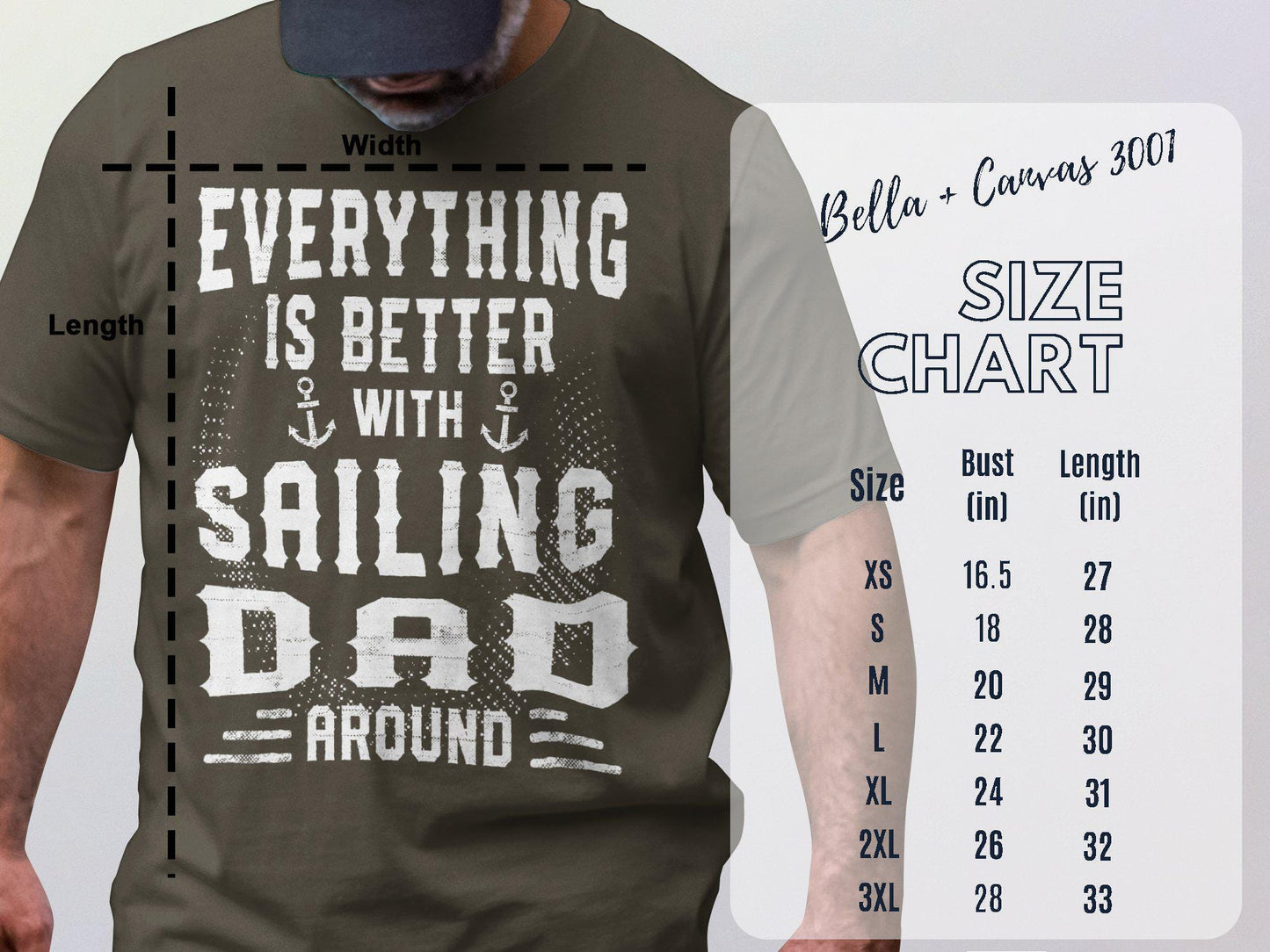 Sailing Dad T-Shirt: Nautical Gift for Father's Day