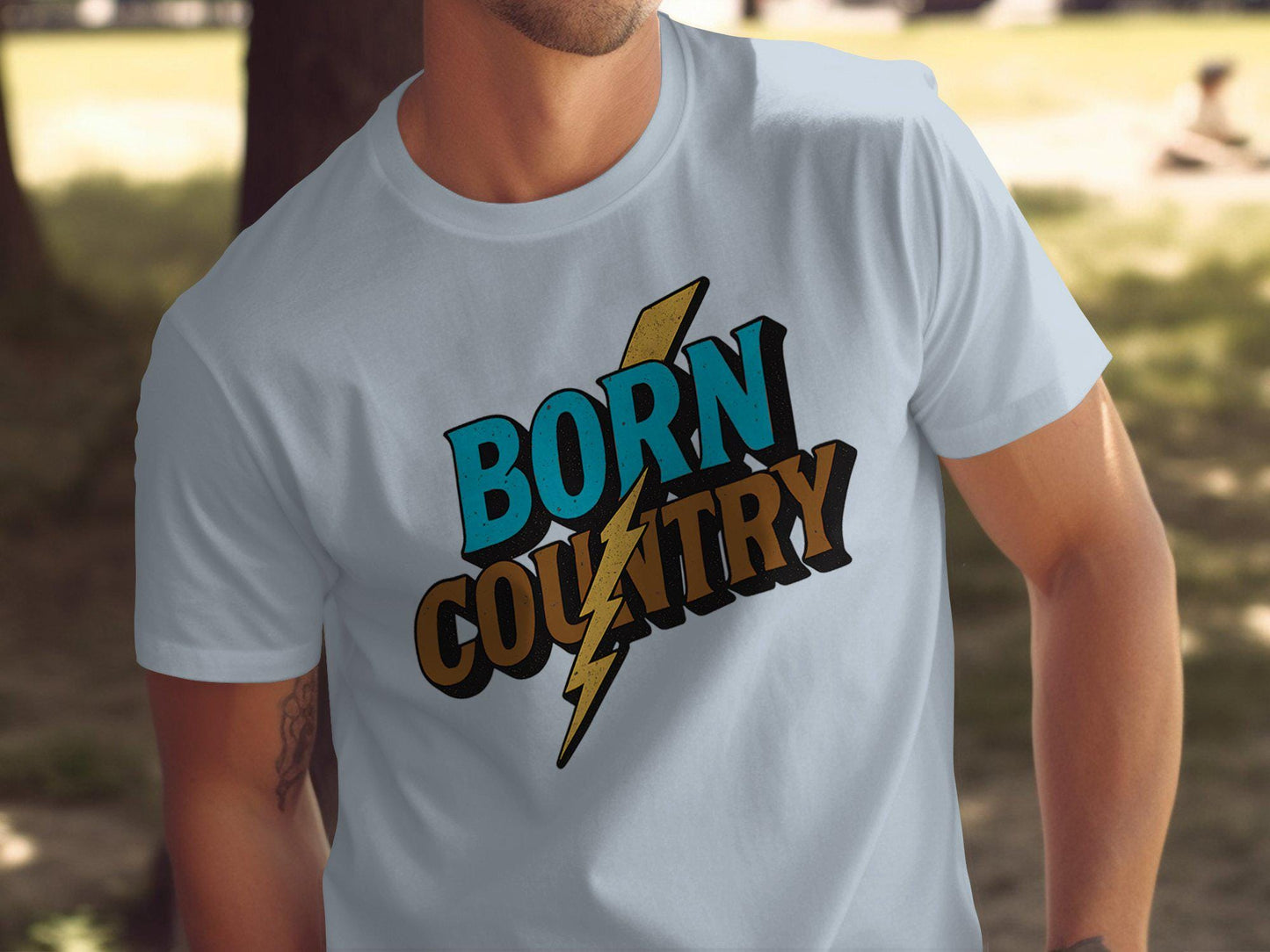 Born Country T-shirt: Vintage Southern Graphic Tee