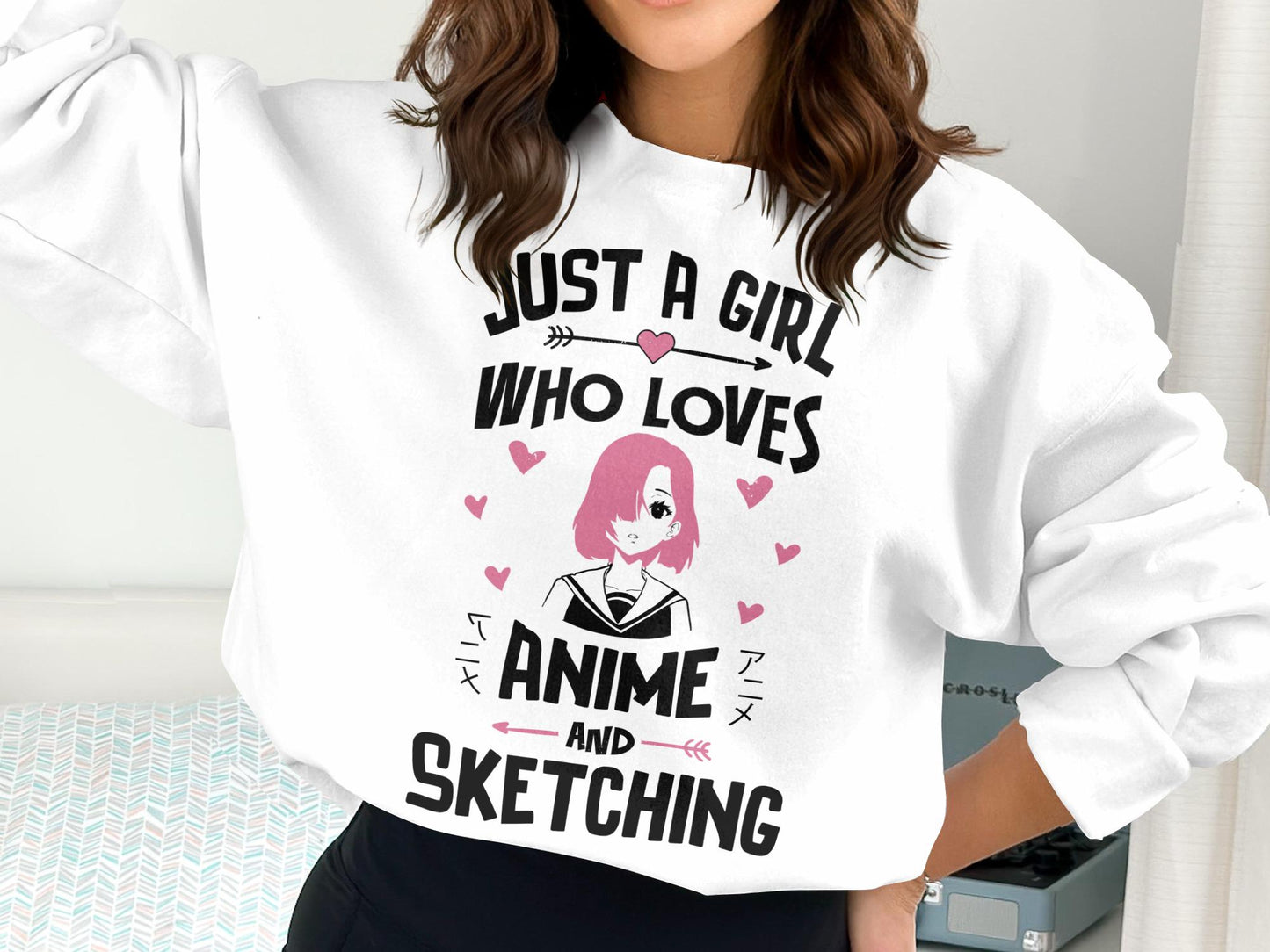 Anime Girl Sketching T-Shirt, Manga Art Tee, Anime Fan Gift