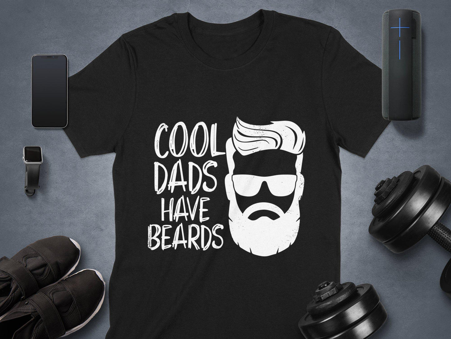 Gift for Dad, Cool Dads Have Beards T-Shirts, Father's Day Gifts, Dad Birthday Gift, Best Dad Ever, Beard Lover Gifts, Funny Gifts for Dad