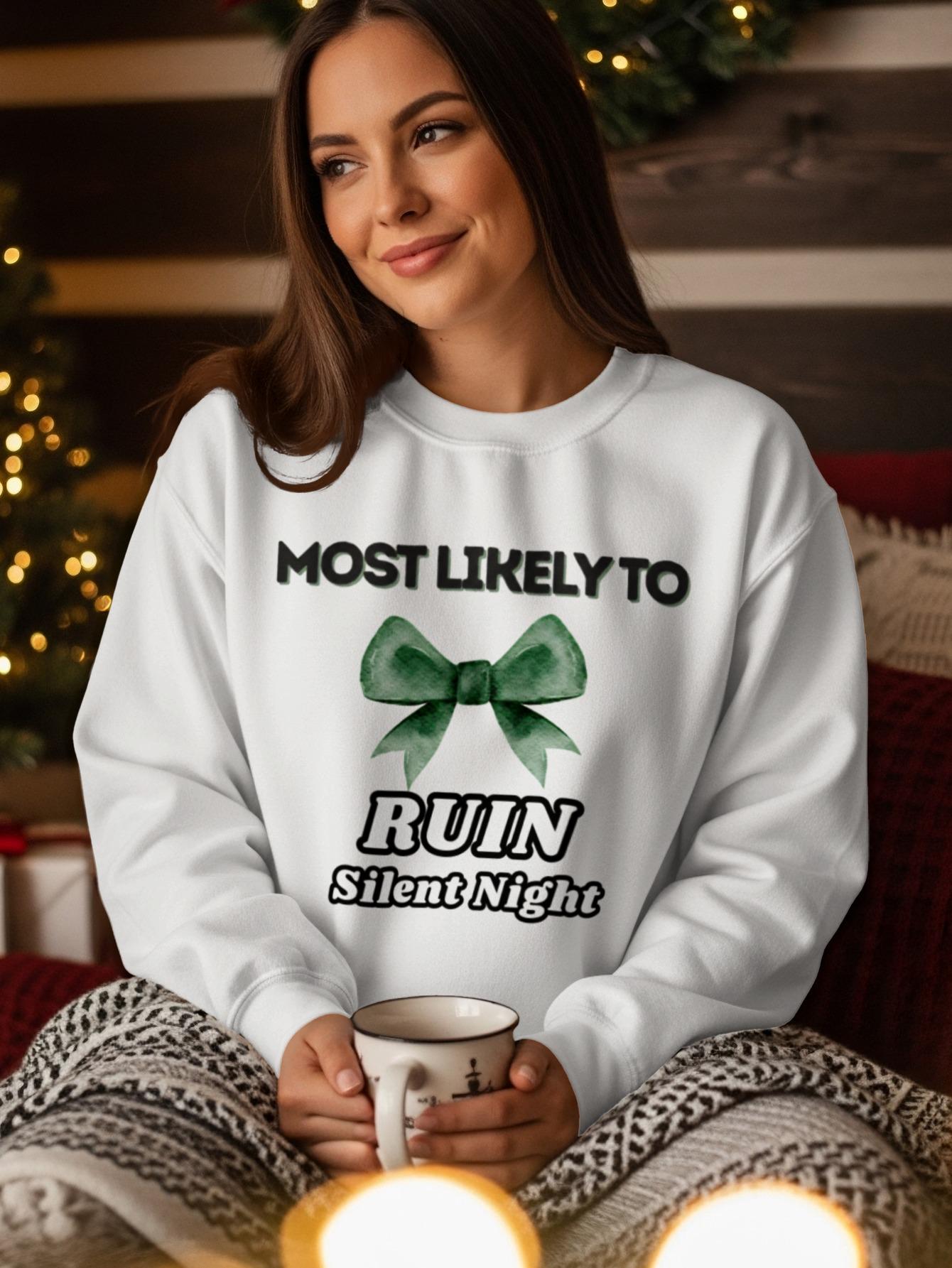 Ruin Silent Night T-Shirt, Funny Holiday Party Tee