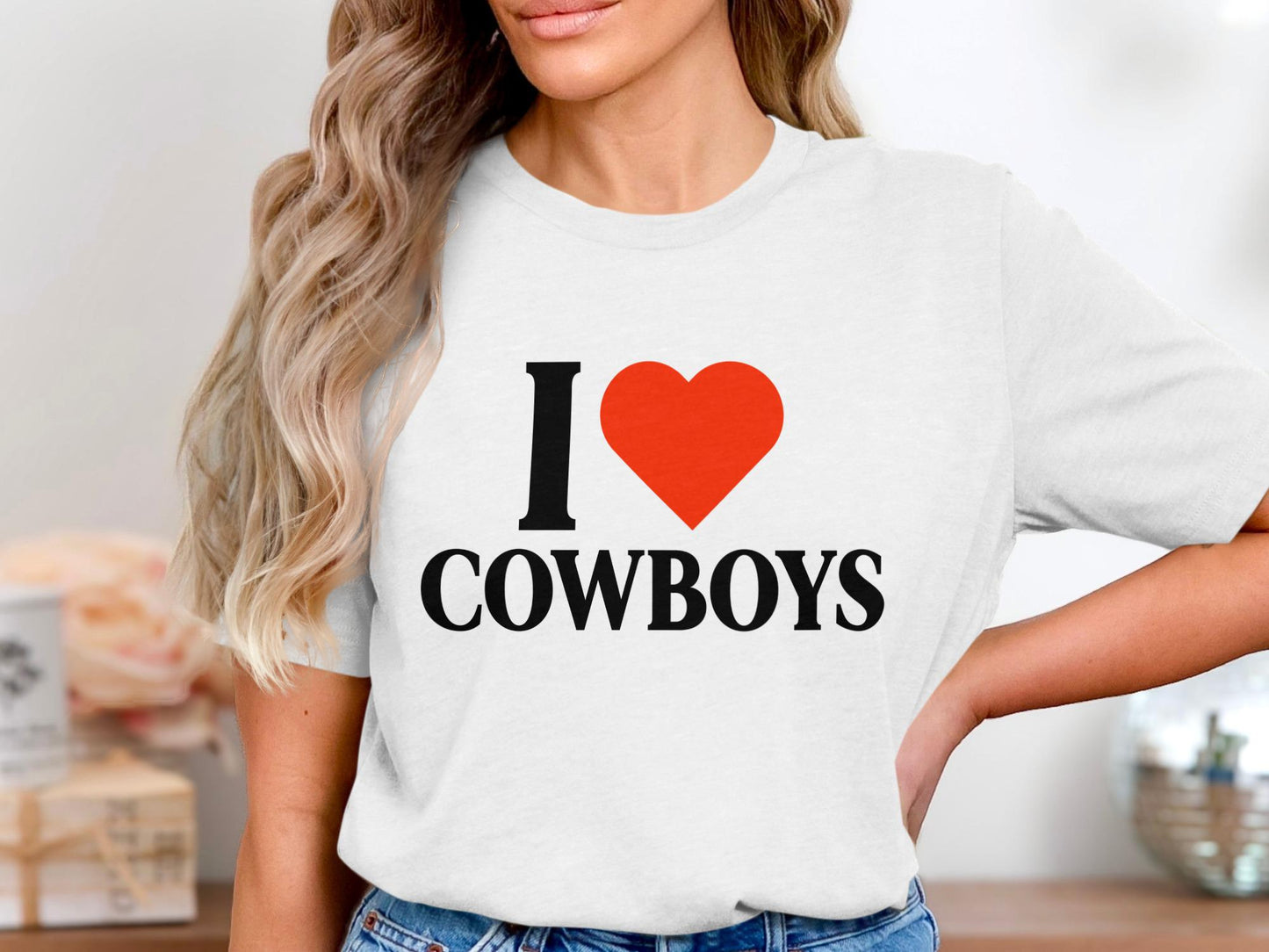 I Heart Cowboys T-Shirt, Western Fan Apparel