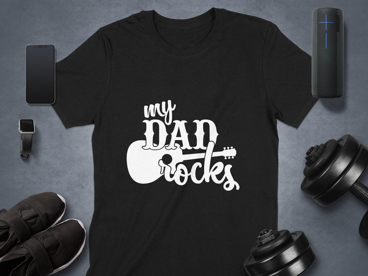 My Dad Rocks T-Shirts, Guitar Dad, Rock n Roll Dad, Father's Day Gift, Musician Dad T-Shirts, Best Dad Ever T-Shirts