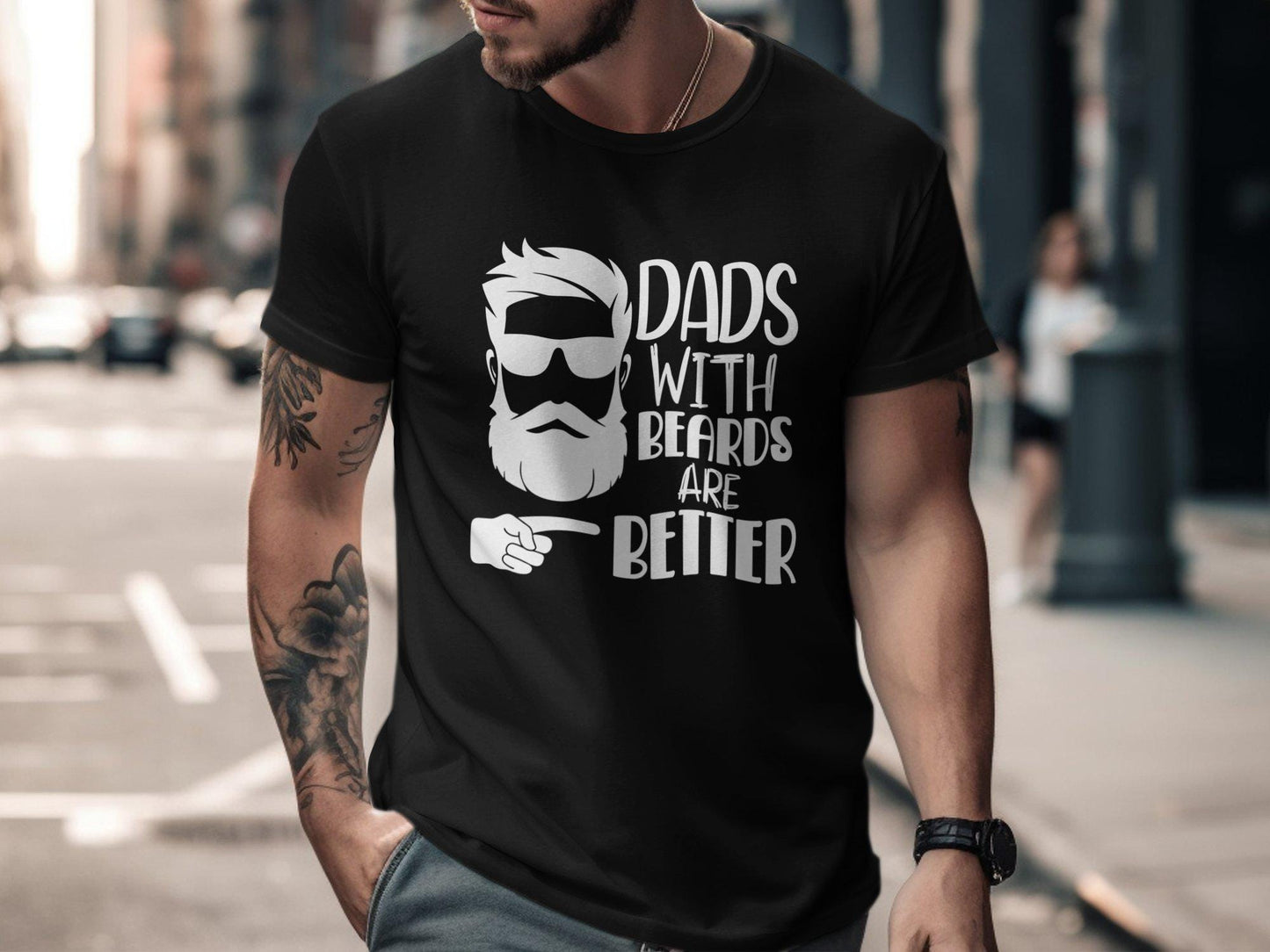 Dads With Beards T-Shirts, Funny Dad Shirt, Gift for Dad, Fathers Day Gift, Bearded Dad, Dad Joke Shirts