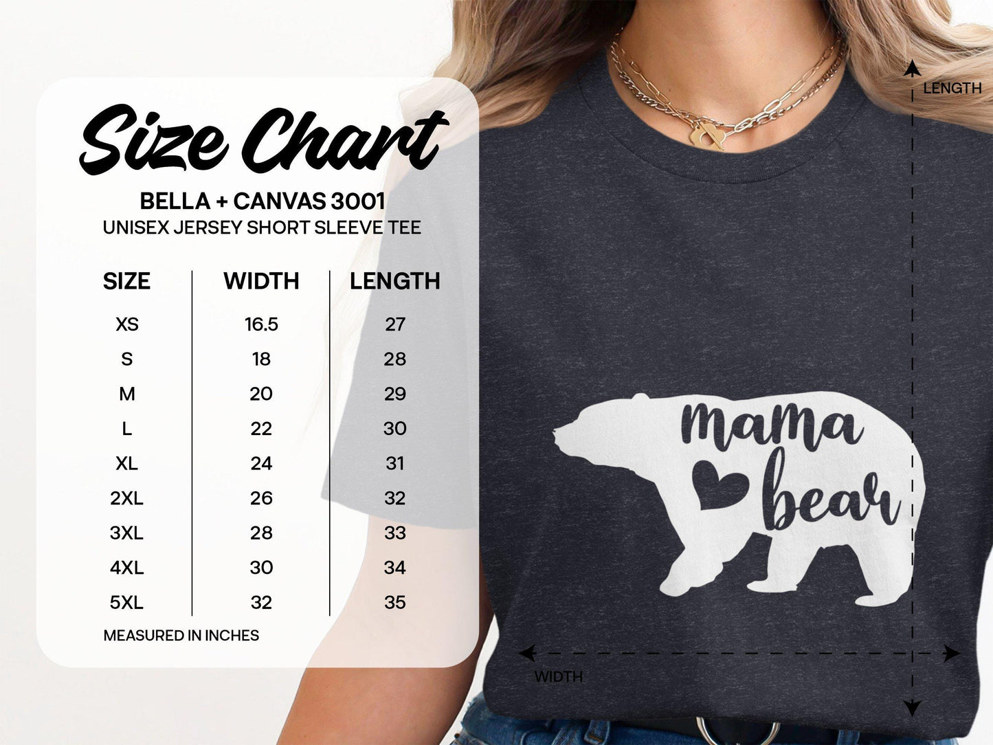 Mama Bear T-Shirts, Cute Bear Tee, Mom T-Shirt, Gift for Mom, Mother's Day, Mom Life Shirt, Mama Bear Shirt, Mom Gift Idea, Mom Birthday