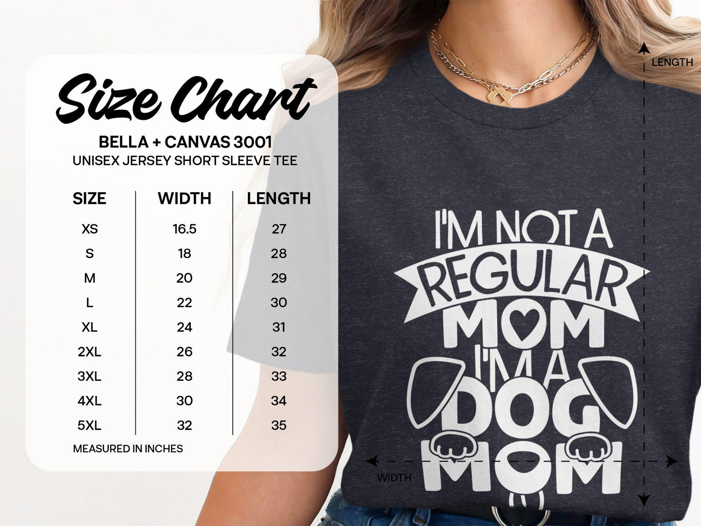 Funny Dog Mom T-Shirts, Im Not a Regular Mom T-Shirts, Gift for Mom, Mother's Day Gift, Cute Dog Lover Tee, Dog Mama T-Shirts