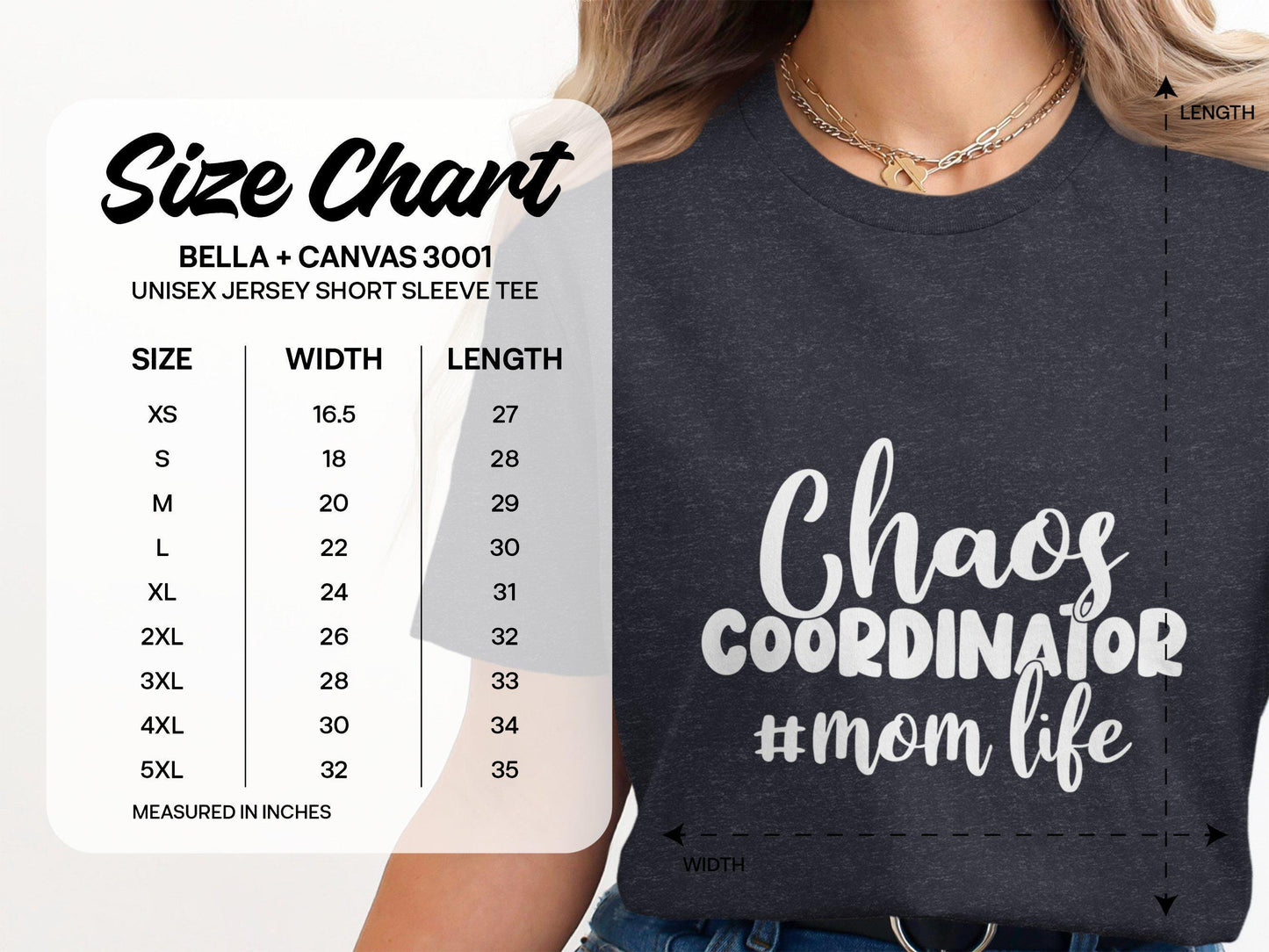 Chaos Coordinator T-Shirts, Mom Life Tee, Gift for Mom, Mothers Day Present, Funny Mom T-Shirts, Cool T-Shirts