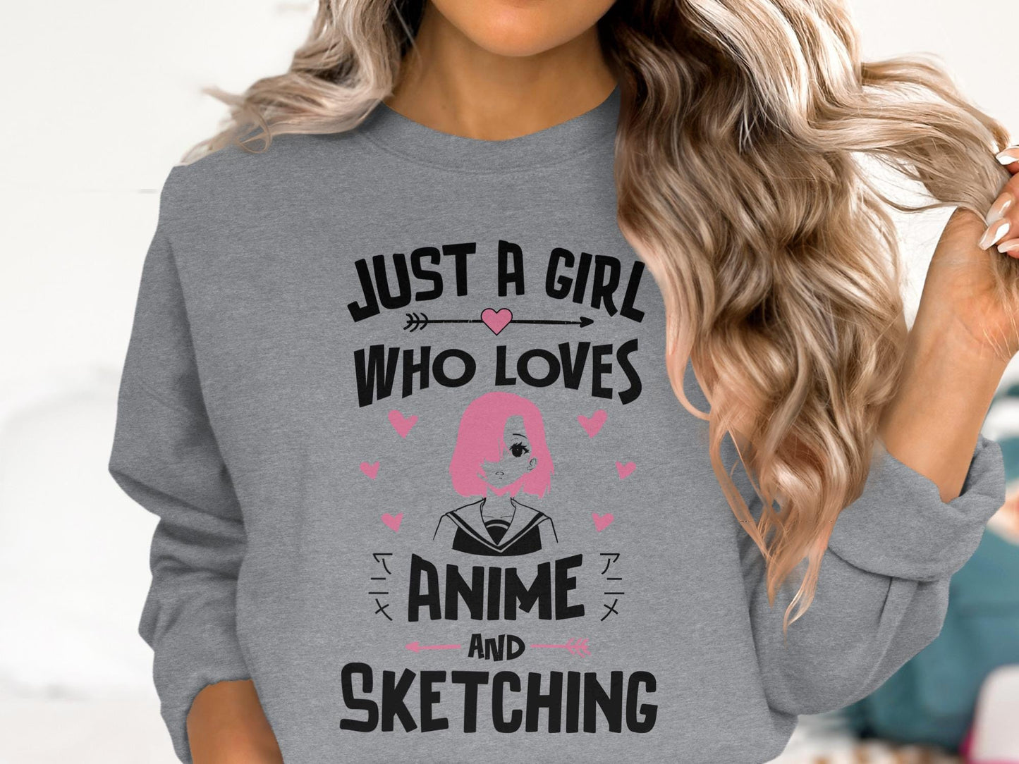 Anime Girl Sketching T-Shirt, Manga Art Tee, Anime Fan Gift