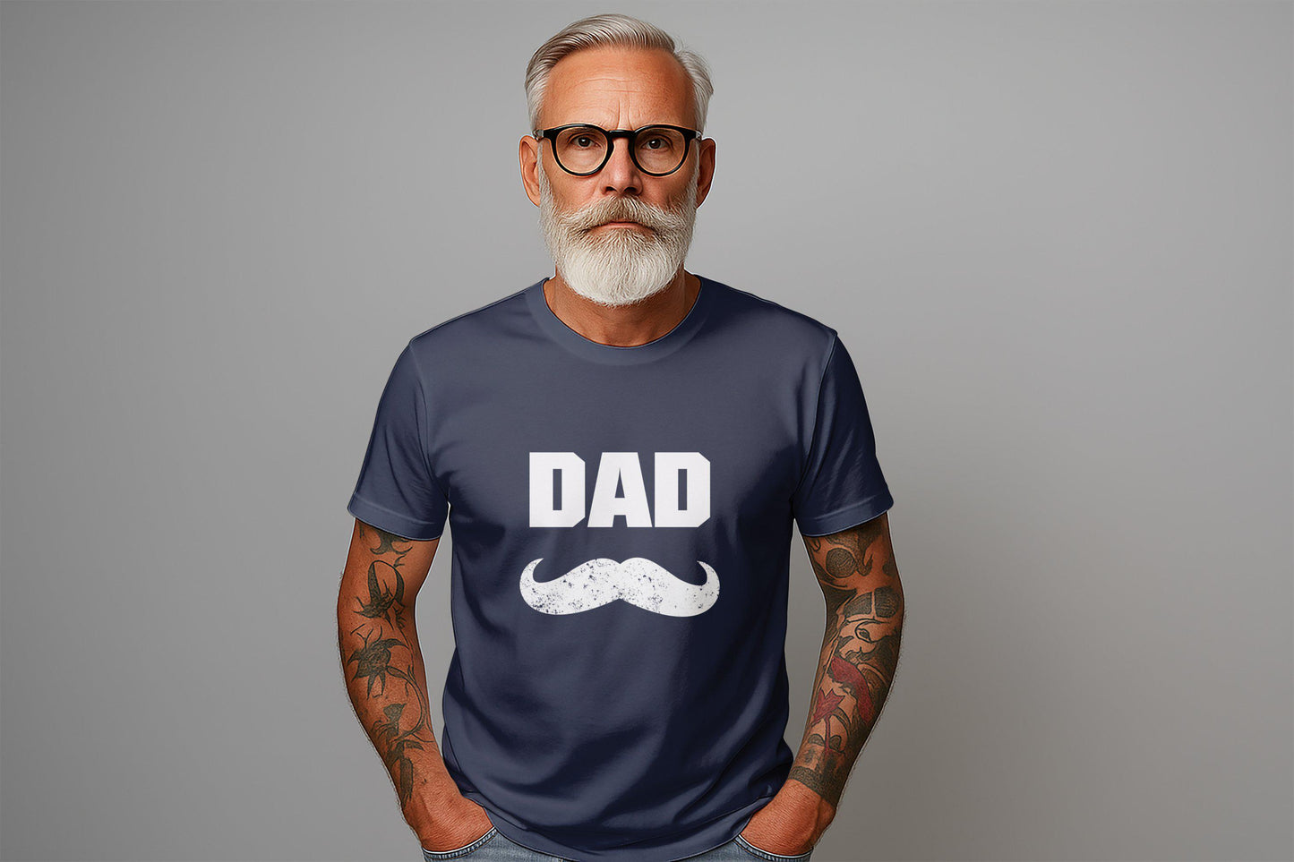 Dad Mustache T-Shirts, Father Tees, Funny Daddy Gift, New Dad Shirt, Mens Dad Apparel, Papa Shirts, Fathers Day Present Idea