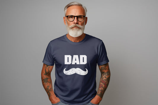 Dad Mustache T-Shirts, Father Tees, Funny Daddy Gift, New Dad Shirt, Mens Dad Apparel, Papa Shirts, Fathers Day Present Idea