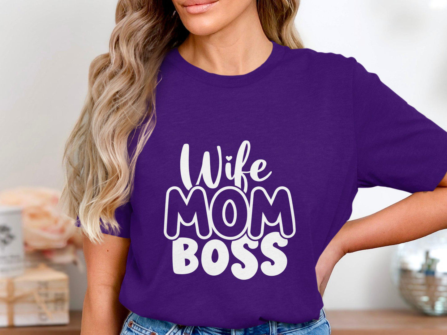 Wife Mom Boss T-Shirt: Empowered Women Gift