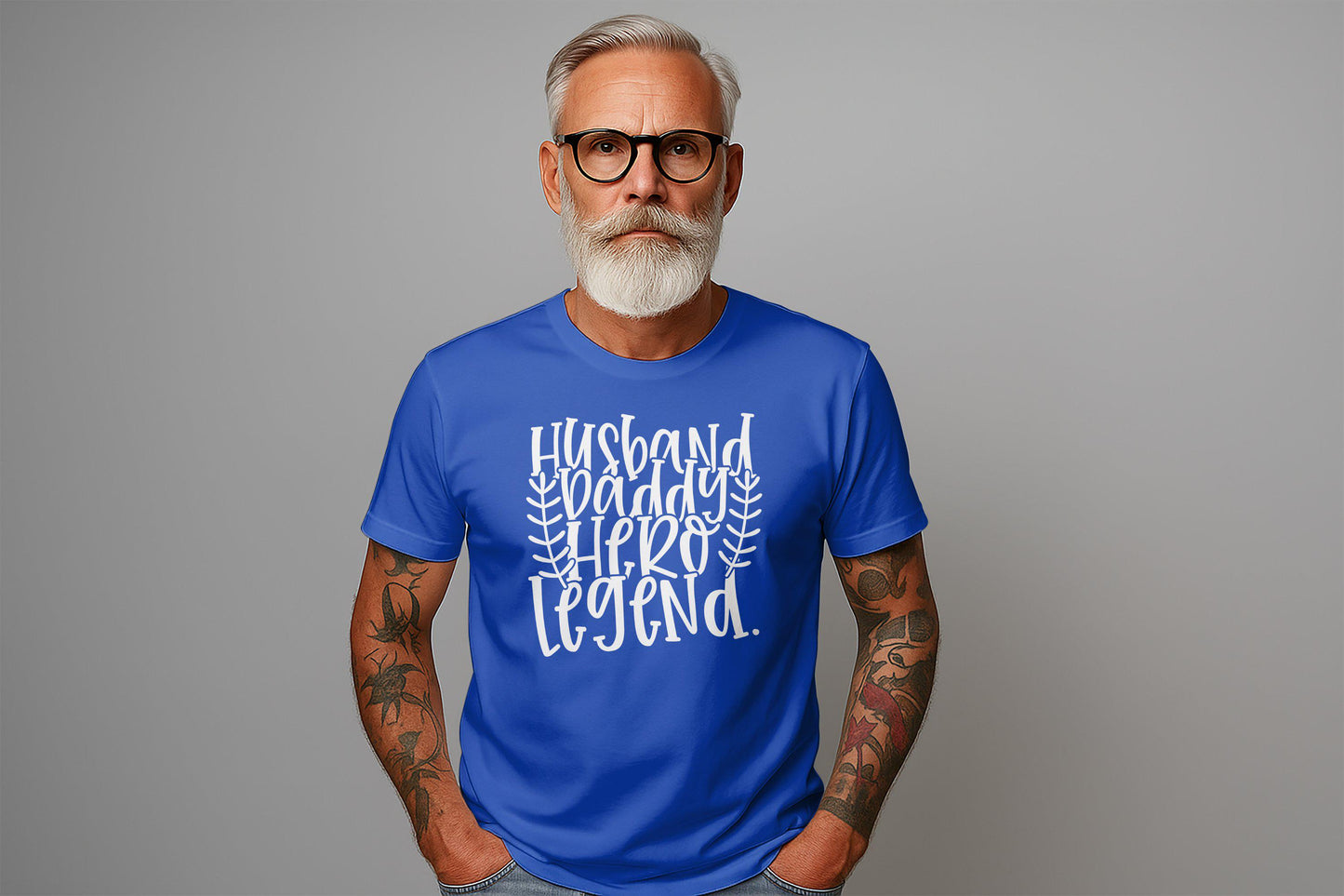 Husband Daddy Hero Legend T-Shirt, Gift for Dad, Fathers Day, Best Dad Ever T-Shirt, Super Dad Tee, Dad Gift, Mens TShirt