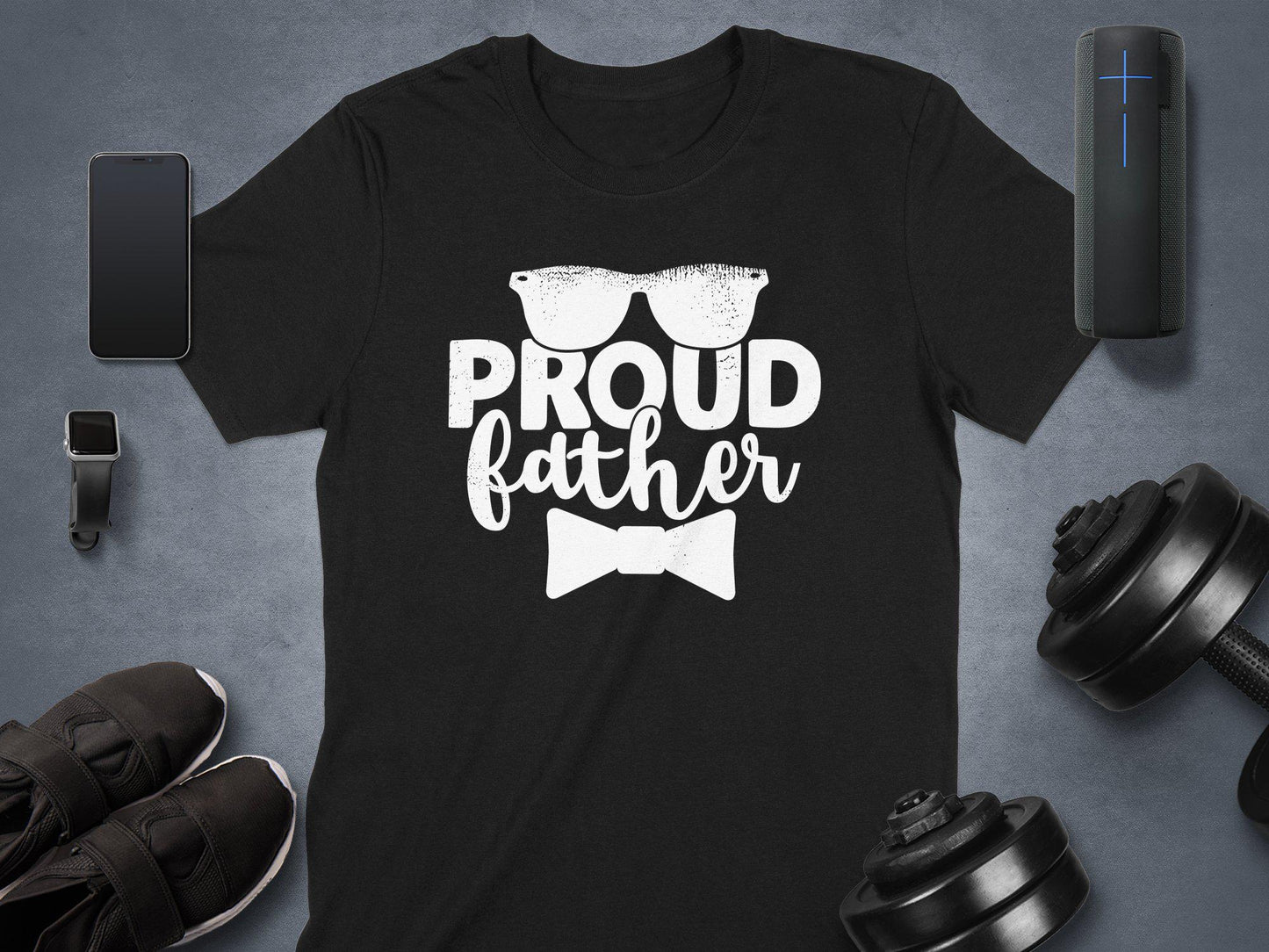 Proud Father T-Shirts, Father's Day Gift, Gift for Dad, Papa T-Shirts, Mens Graphic Tee, Birthday Gift, Dad T-Shirts, Fashionable Dad Wear