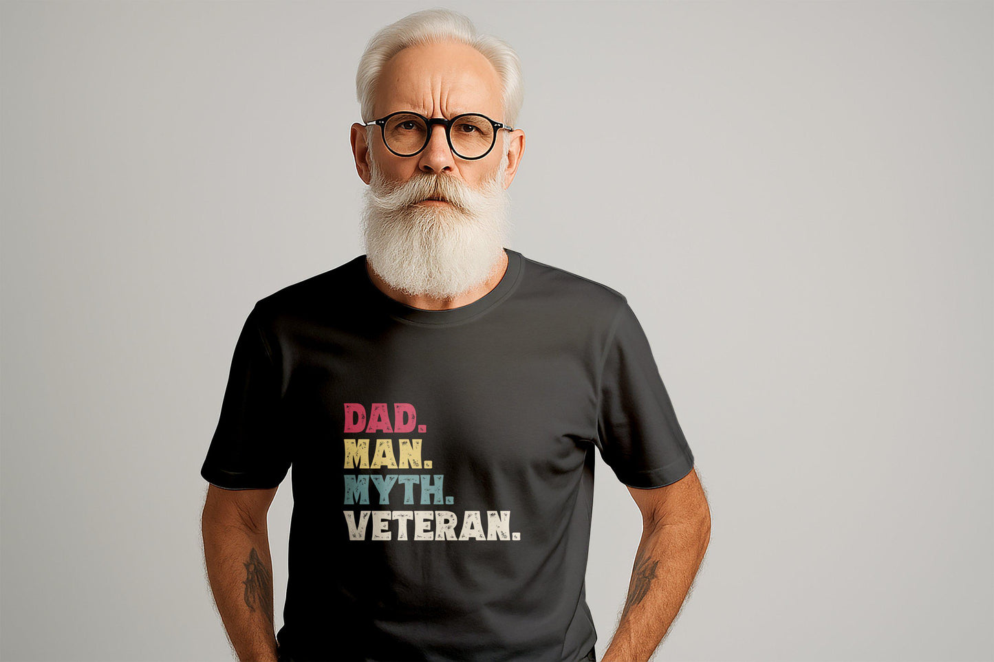 Dad Man Myth Veteran TShirts, Fathers Day Gift Ideas, Retro Dad TShirt, Best Papa Tee, Gift For Grandpa, Gifts For Dad From Daughter